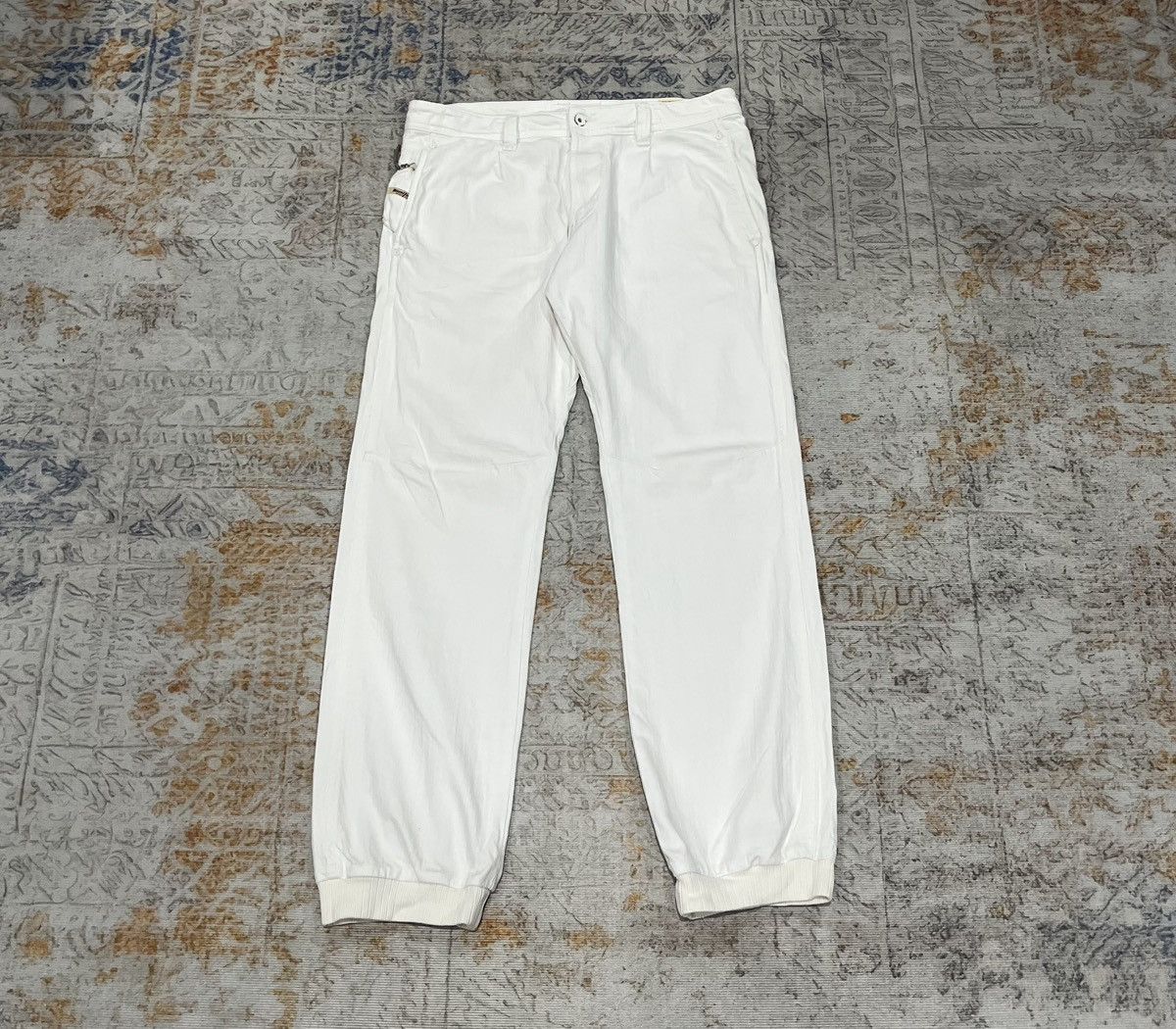 Diesel Diesel Industry Jogger White Jeans Size US 34 / EU 50 - 1 Thumbnail