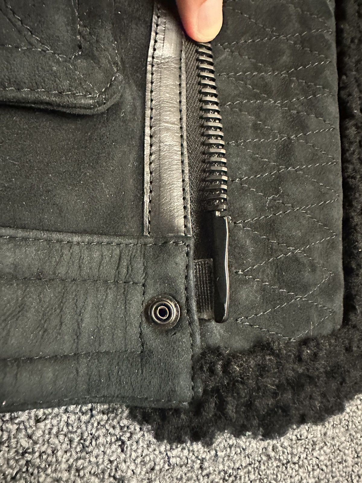 Burberry Prorsum Burberry prorsum FW 2012 sheep shearling/cotton jacket Size US M / EU 48-50 / 2 - 22 Thumbnail