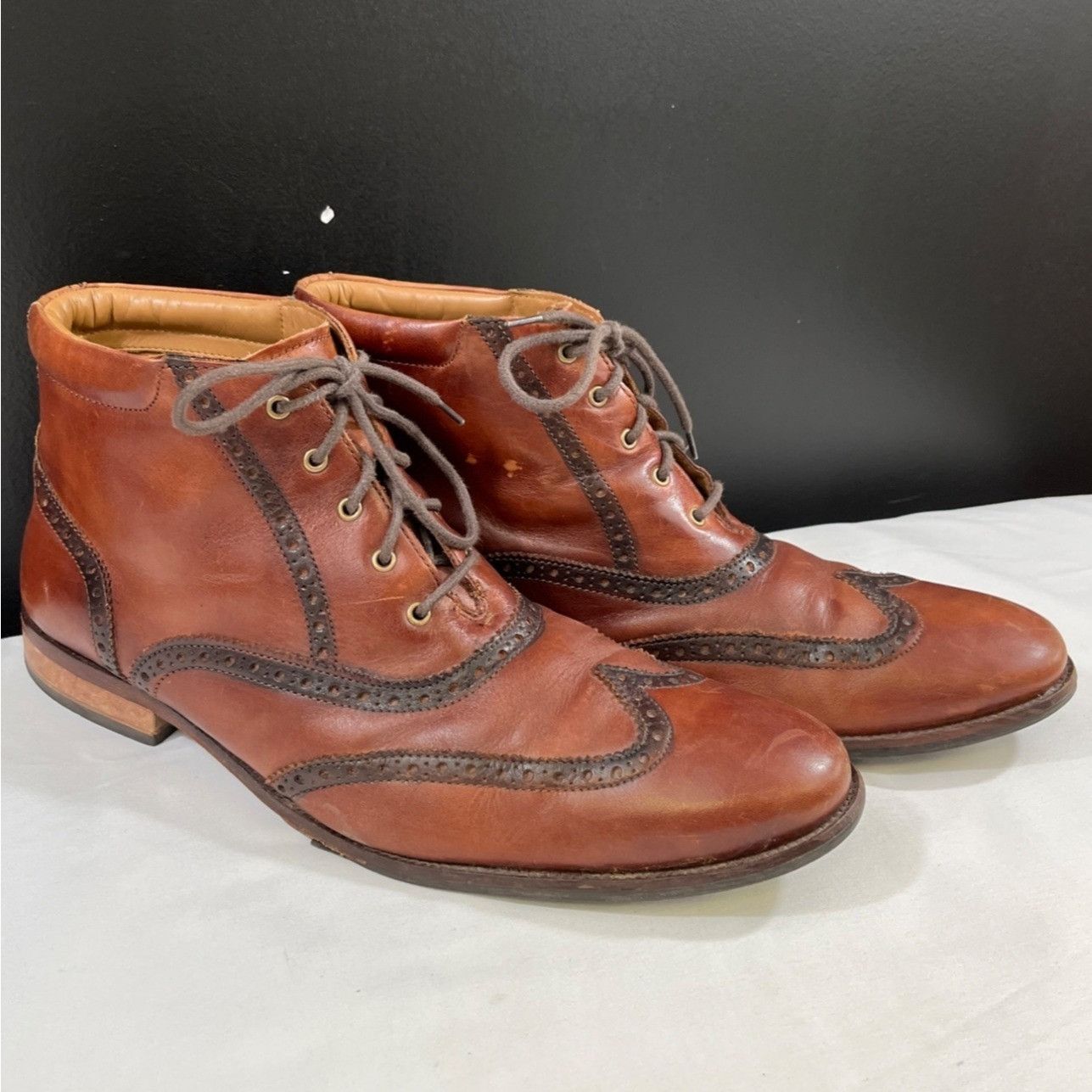Cole Haan Cole Haan Men's Brown Leather Dress Shoes/Oxfords Sz 12M SKU Size US 12 / EU 45 - 1 Thumbnail