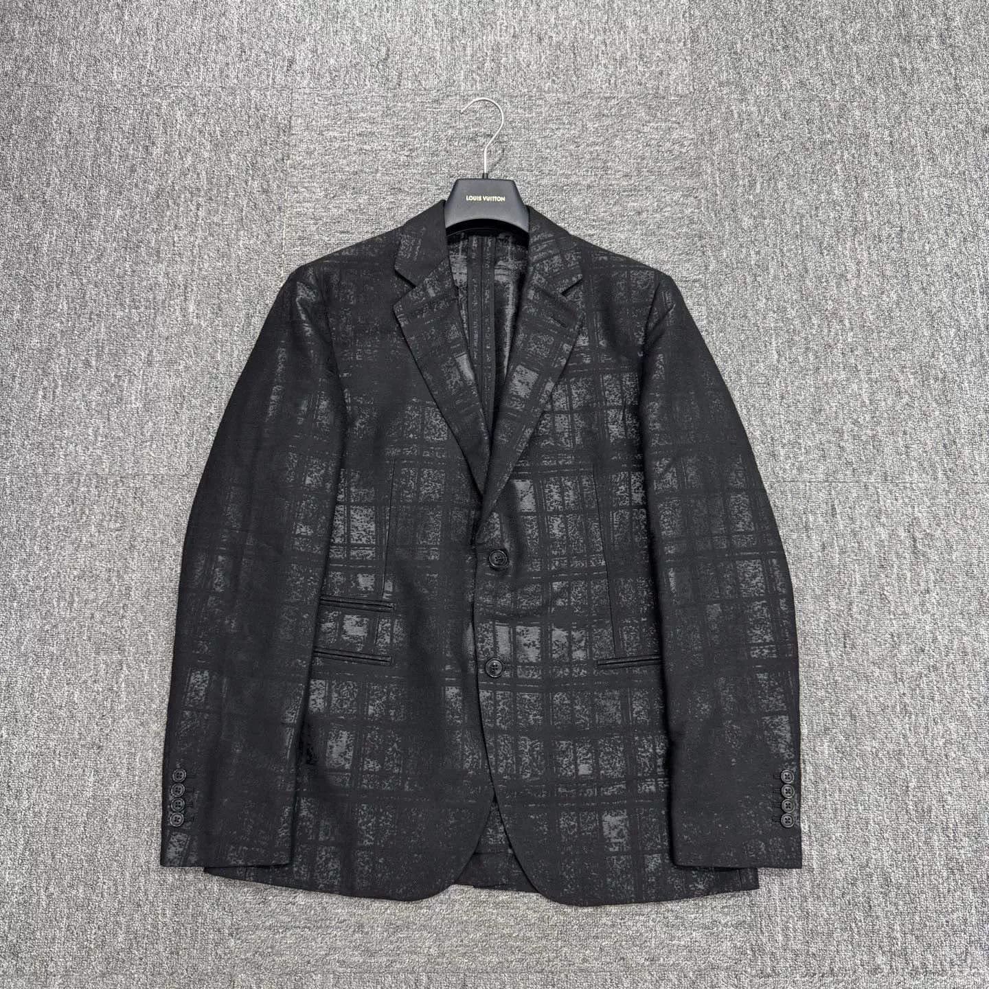 Hermes hermes velvet checkered suit jacket Size US L / EU 52-54 / 3 - 1 Thumbnail