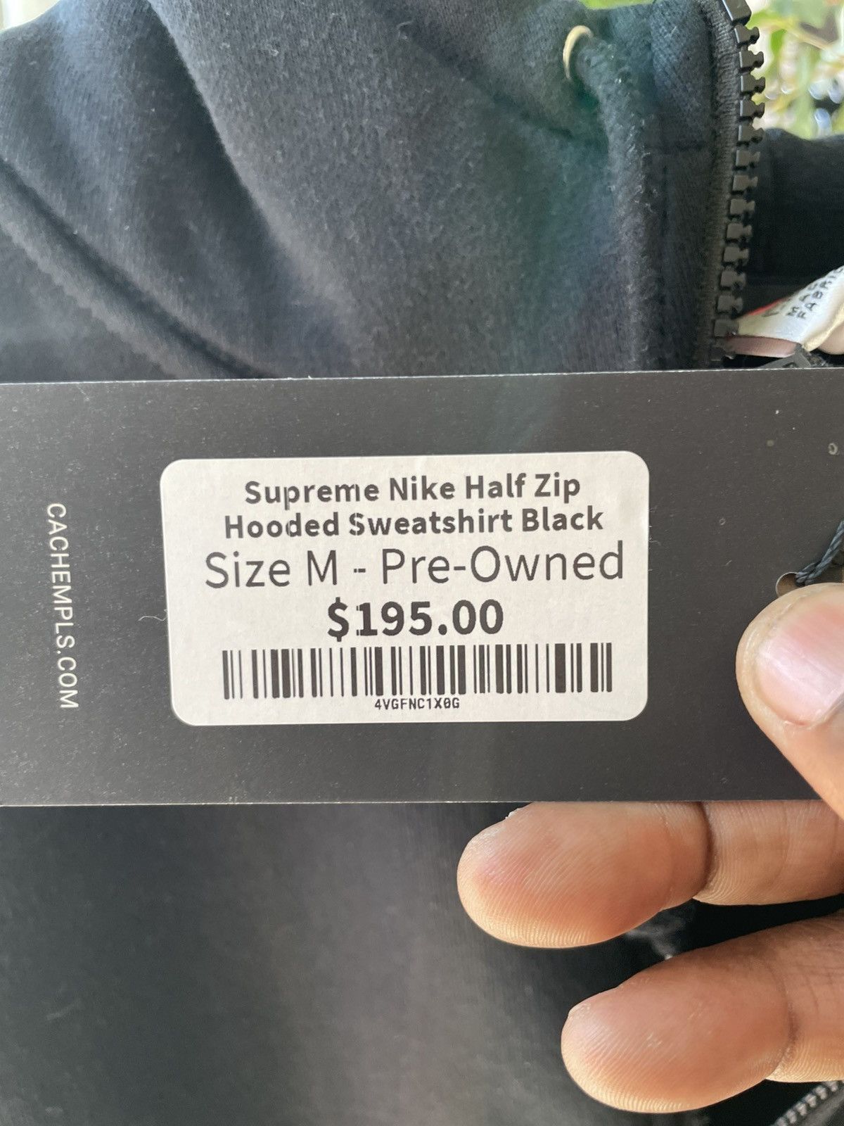Supreme 2021 Supreme x Nike Half Zip Hooded Sweatshirt Size US M / EU 48-50 / 2 - 5 Thumbnail
