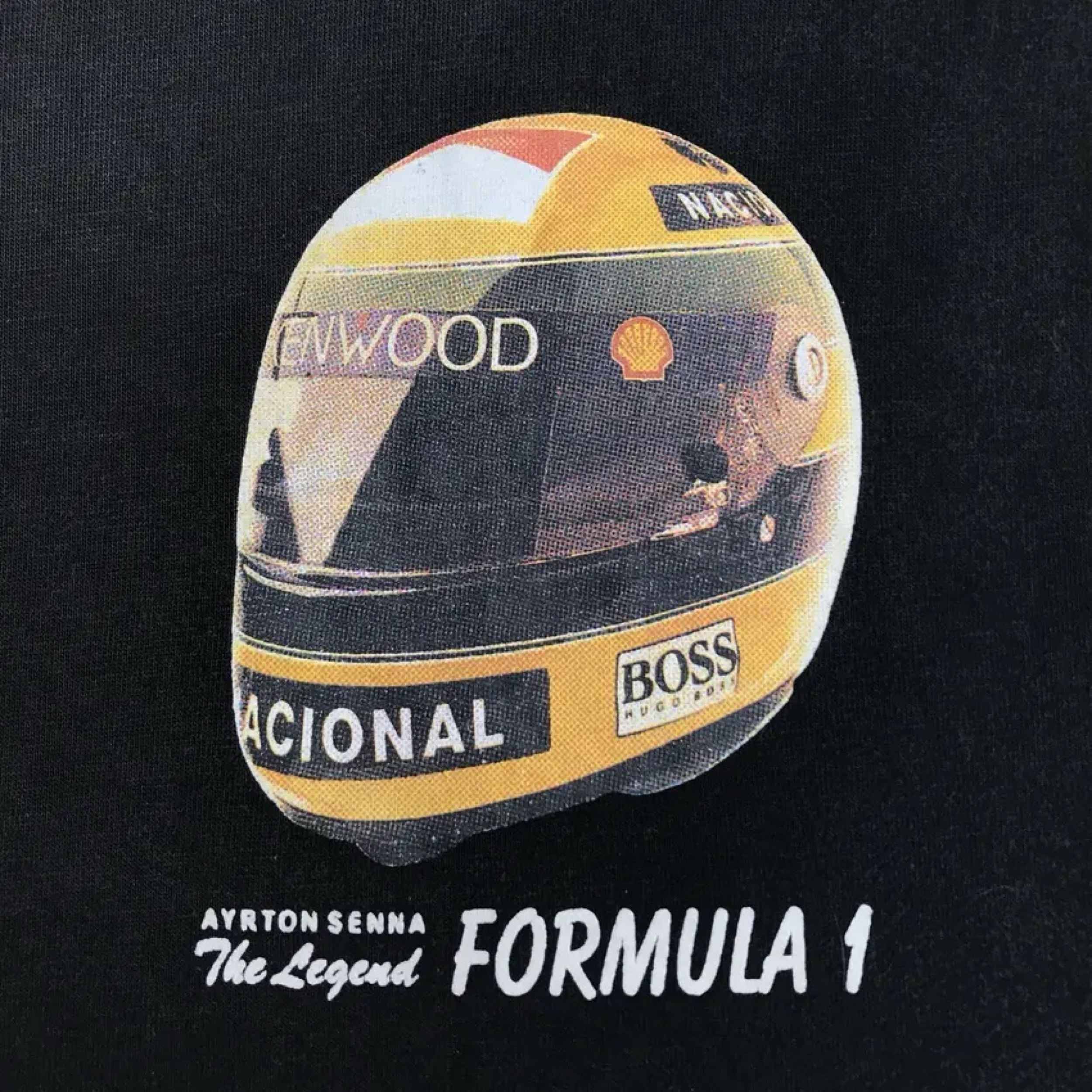 Vintage Vintage Ayrton Senna F1 Grand Prix The Legend T-Shirt Size US XL / EU 56 / 4 - 4 Thumbnail