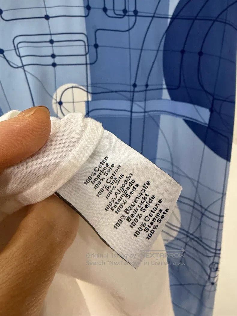 Hermes Hermes Silk and Cotton Blend T-Shirt Size US M / EU 48-50 / 2 - 4 Thumbnail