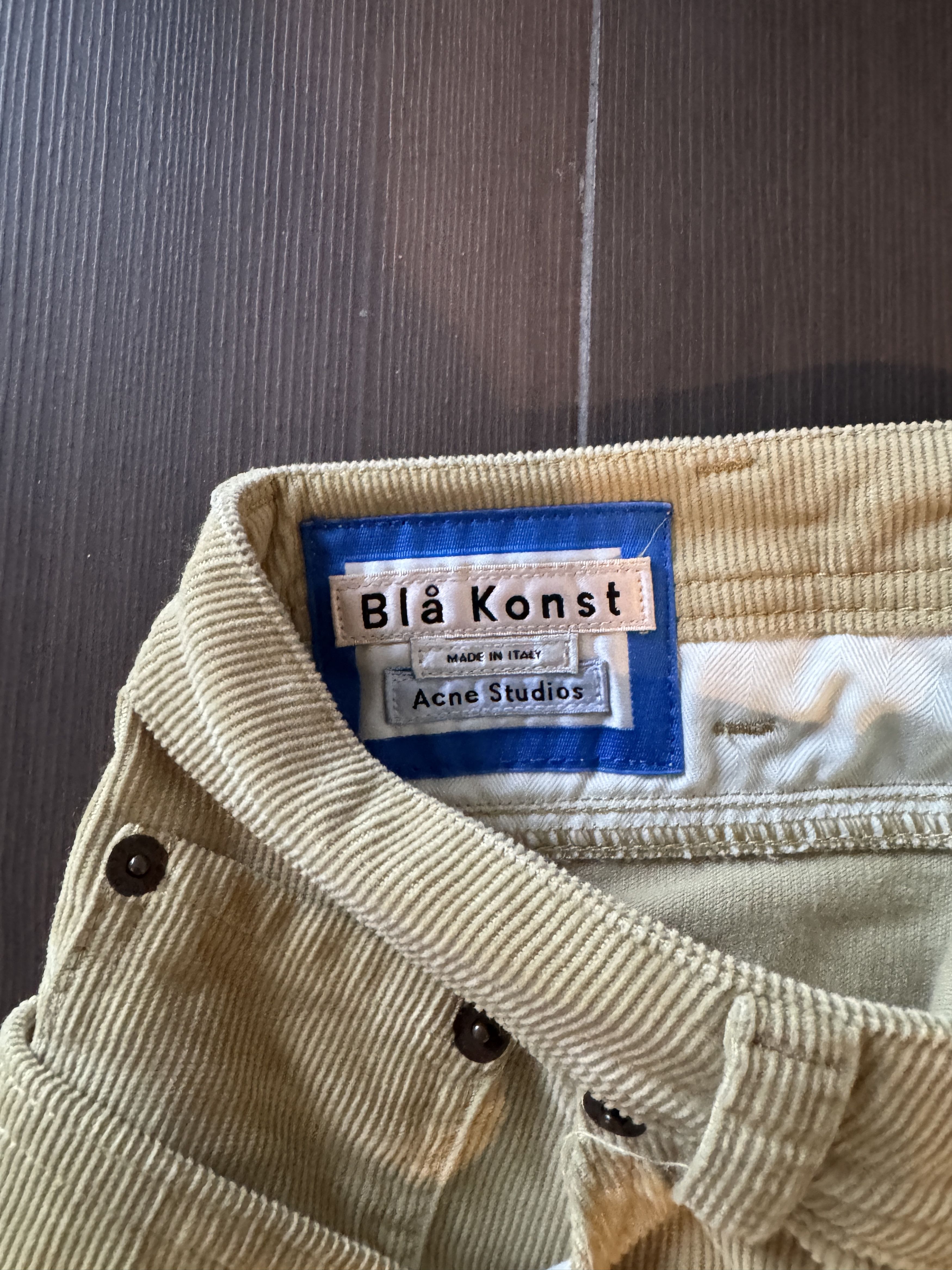 Acne Studios Bla Konst Corduroy Pants Size US 29 - 3 Thumbnail