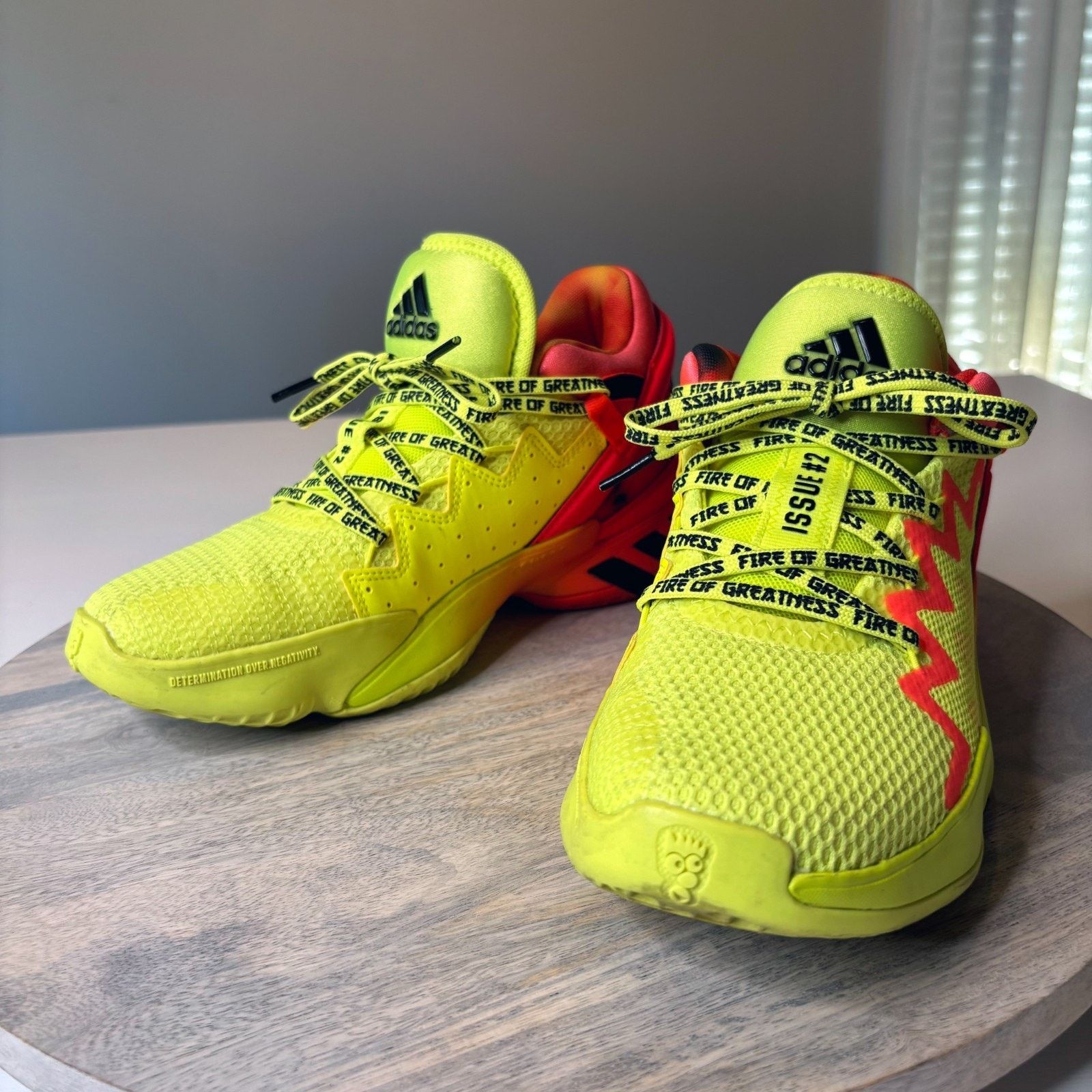 Adidas Adidas D.O.N Issue 2 Fire of Greatness Basketball Shoes Sz 5 Size US 5 / EU 37 - 3 Thumbnail