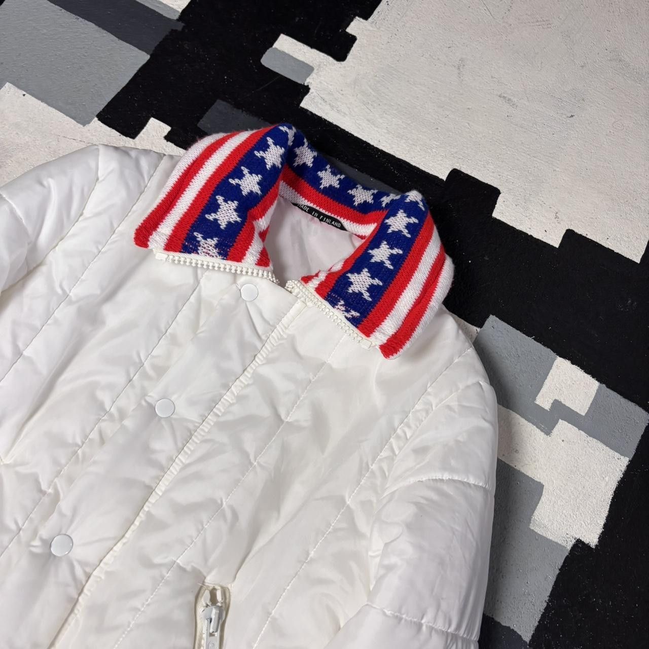 Vintage Vintage y2k 90s American Stars and Stripes bomber jacket Size US M / EU 48-50 / 2 - 3 Thumbnail