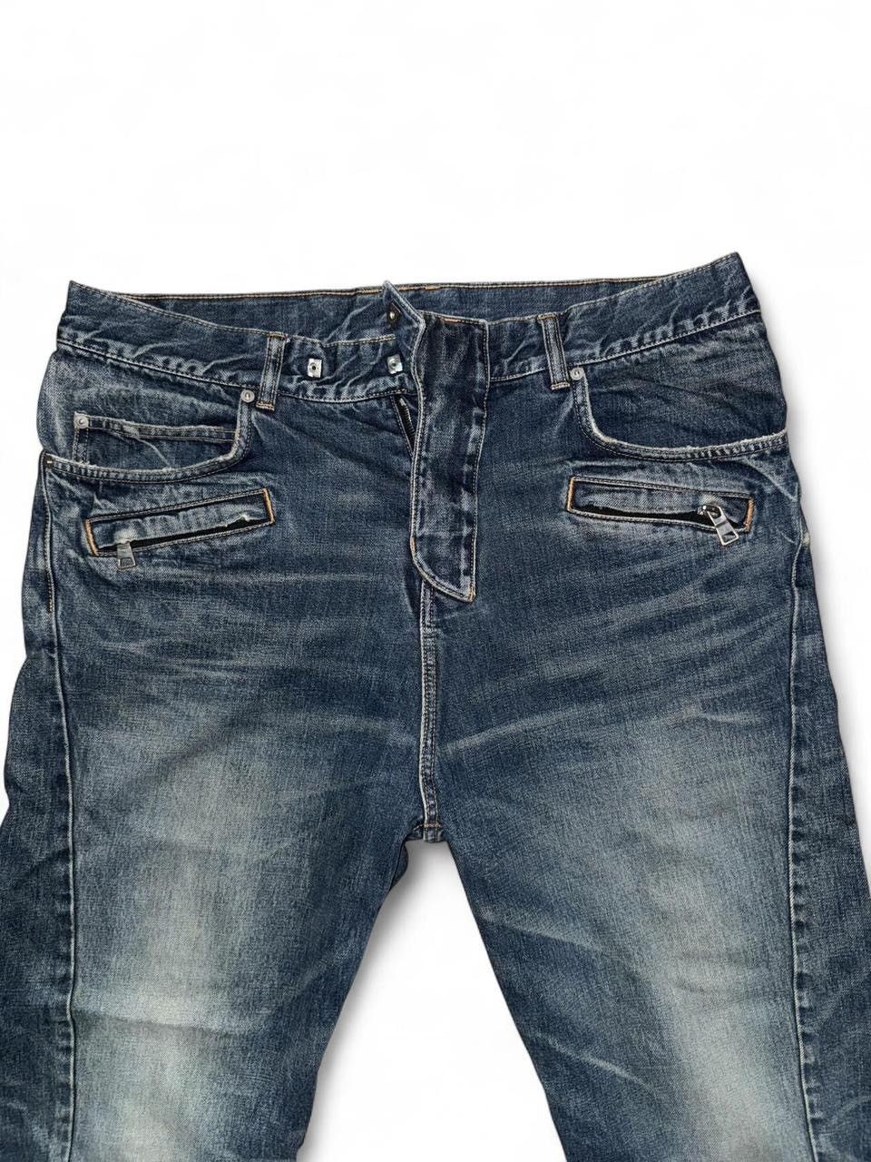 Balmain Balmain Paris grey and blue denim jeans with zipper pockets Size US 36 / EU 52 - 2 Thumbnail