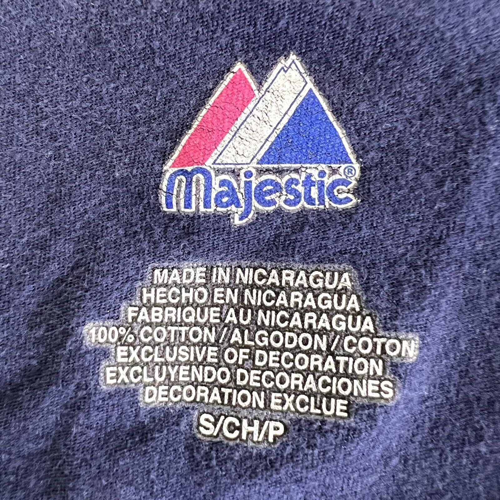 Majestic Boston Red Sox Blue Short Sleeve Logo Tee Size S / US 4 / IT 40 - 6 Thumbnail