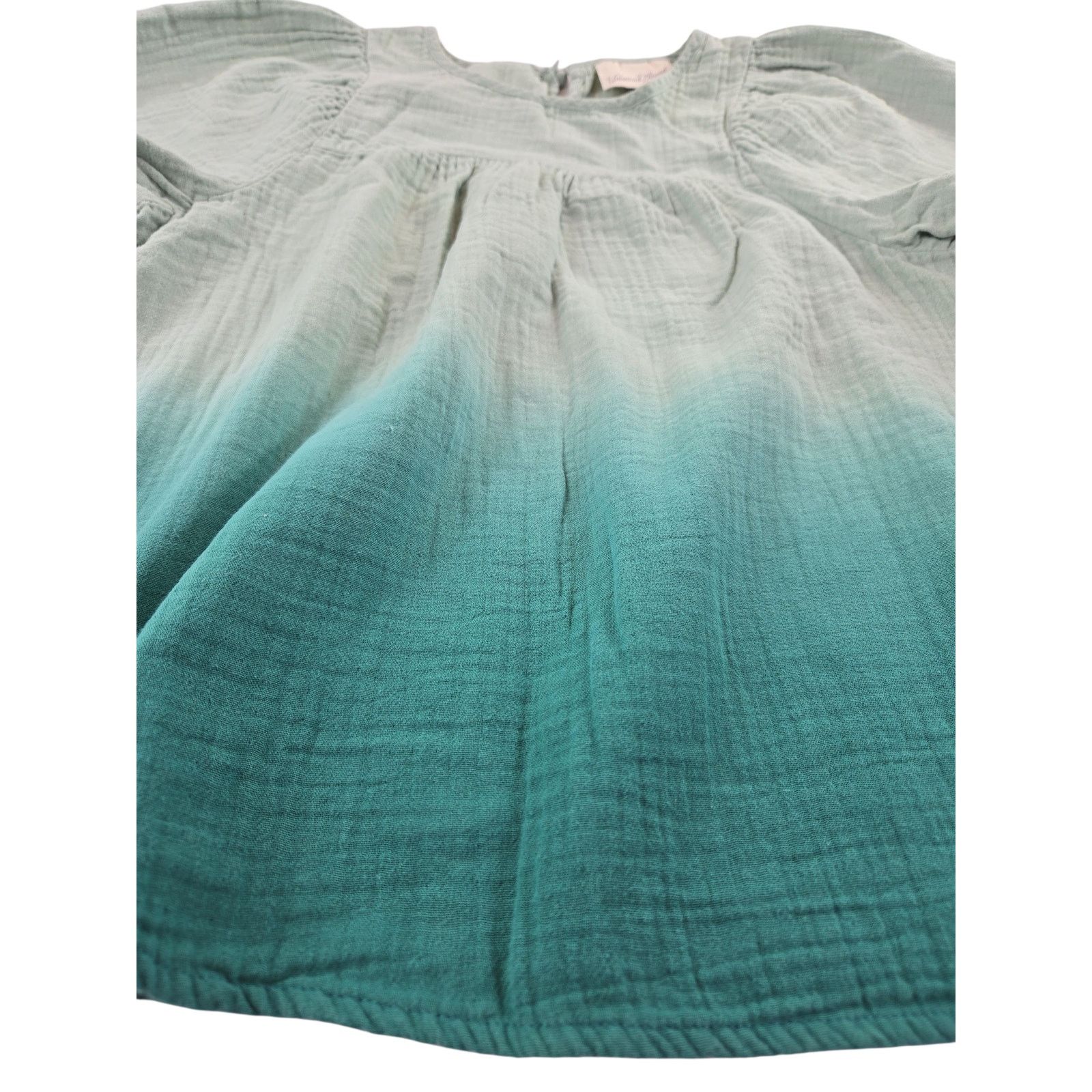 Other Universal Thread | Teal Ombre Gauzy Peasant Blouse | Size XS Size XS / US 0-2 / IT 36-38 - 3 Thumbnail