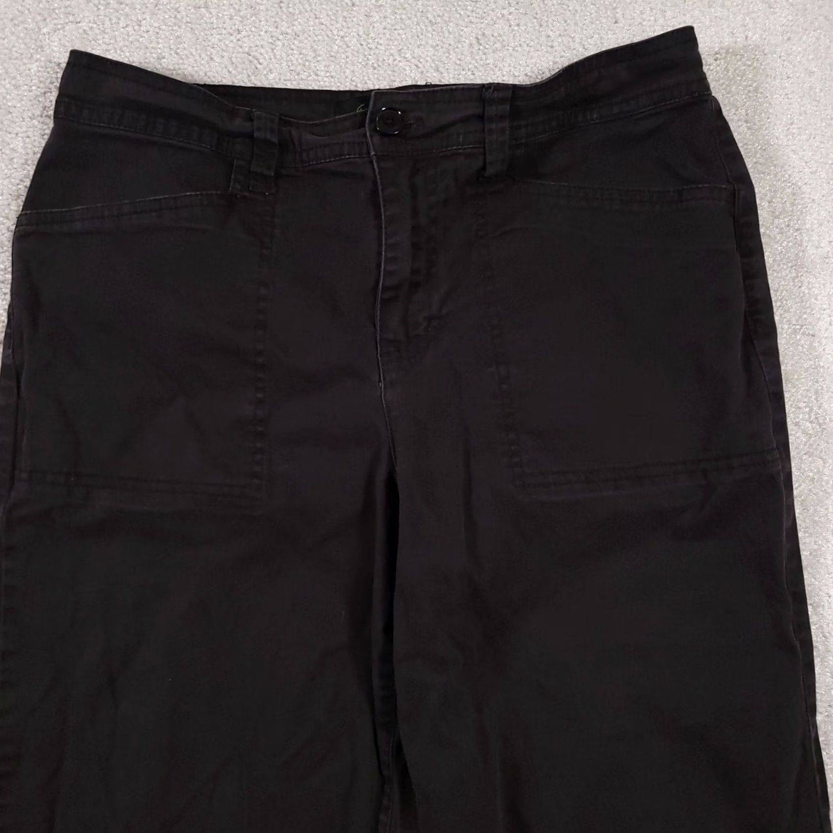 Gloria Vanderbilt VINTAGE Gloria Vanderbilt Pants Women's 6 Black Stretch Mid-Rise Casual Chino Straight 29in Inseam Mens? Ladies? Size 28" / US 6 / IT 42 - 3 Thumbnail