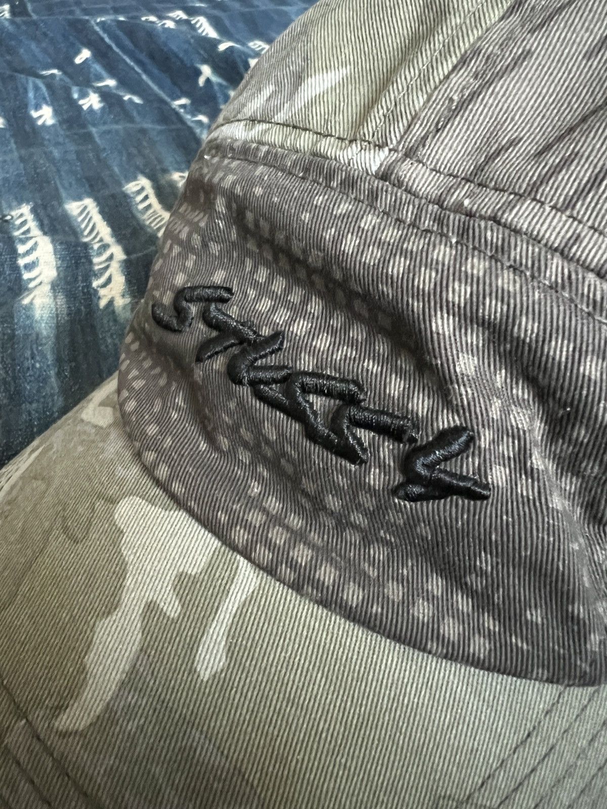 帽子 00s old stussy camo skull hat beanie Vintage 2000s