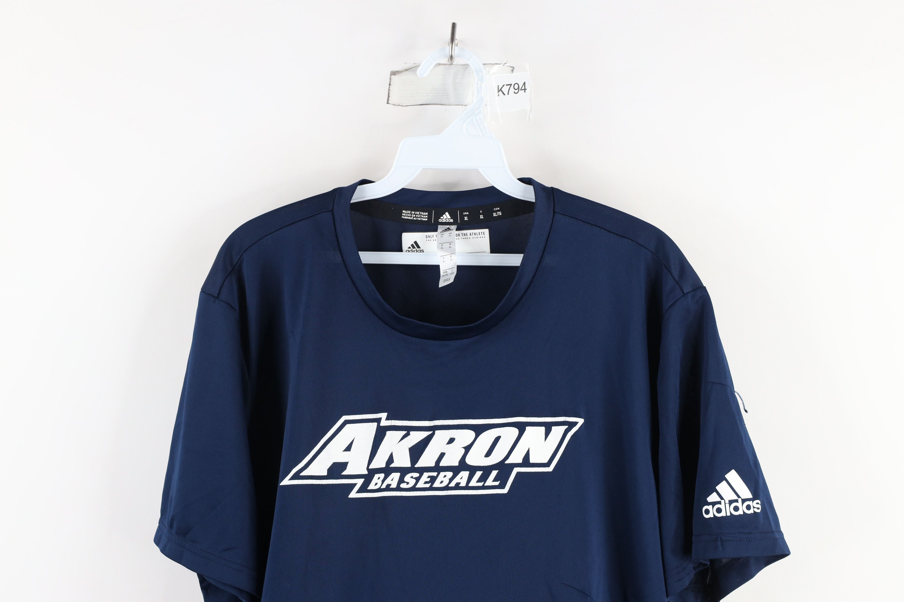 Adidas × Vintage Adidas University of Akron Baseball Short Sleeve T-Shirt Size US XL / EU 56 / 4 - 2 Thumbnail