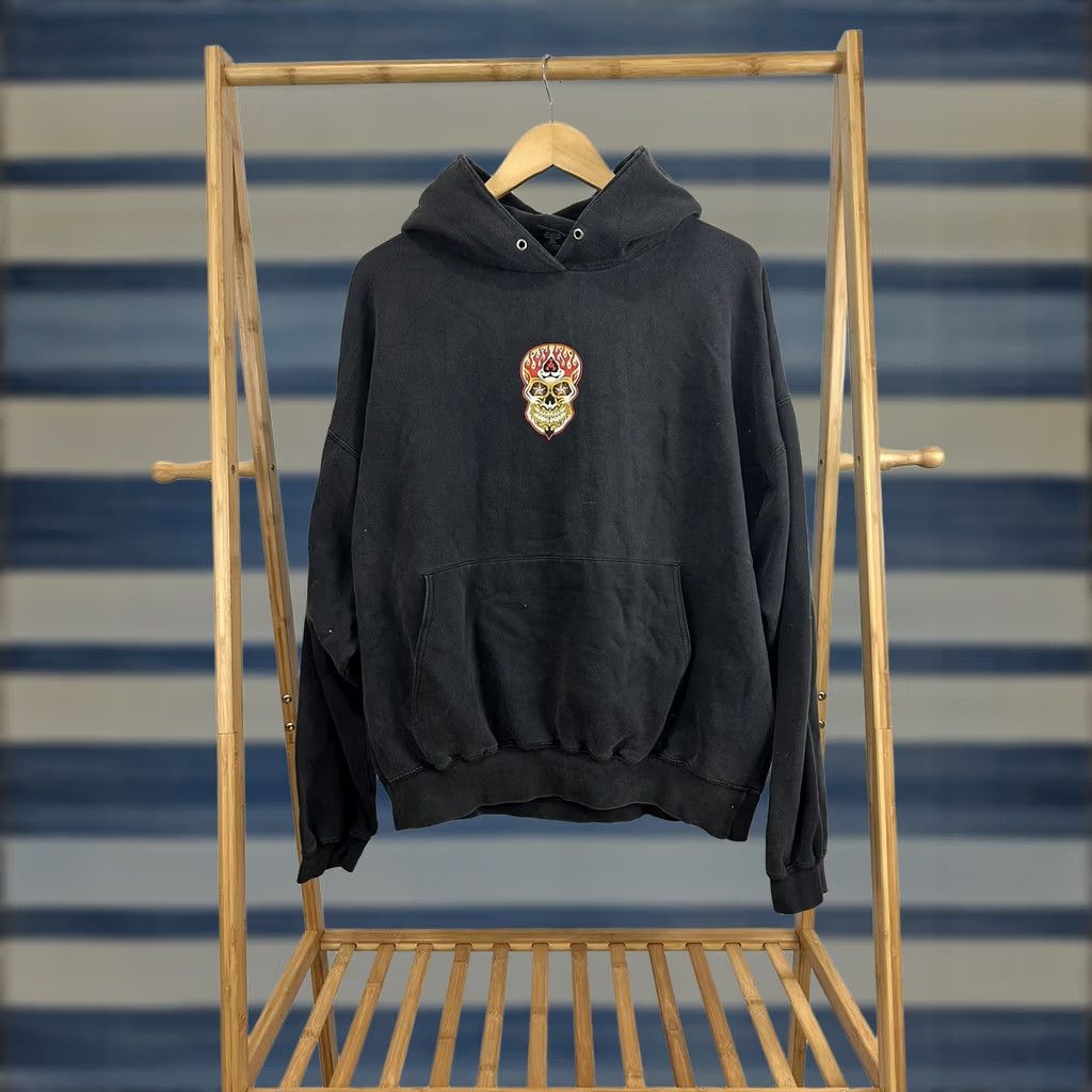 Vintage VTG Vince Ray 13 Unlucky Fashion Victim Voodoo Hotrod Faded Zombie Hoodie XL Mens Black AA Classics Size US XL / EU 56 / 4 - 1 Thumbnail