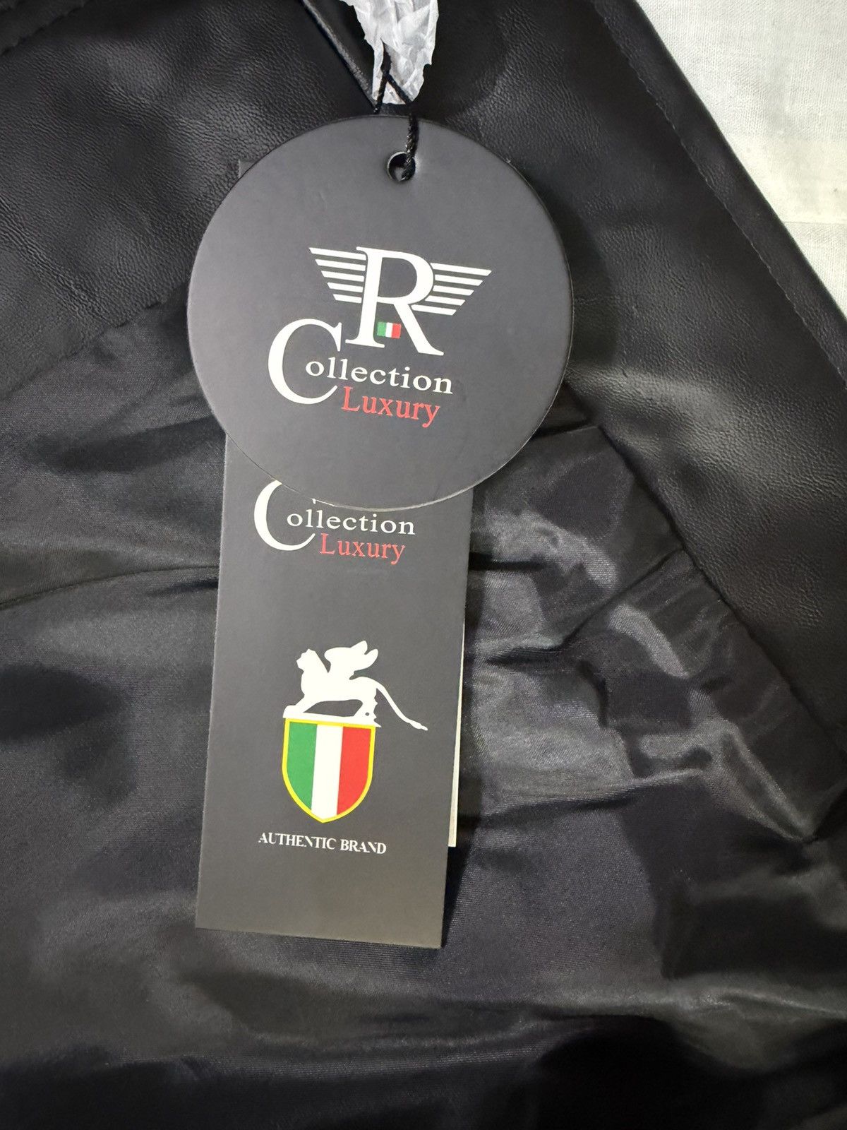 Other RC Collection Leather Jacket Size XL Black Red Italy M2011 Size US XL / EU 56 / 4 - 5 Thumbnail