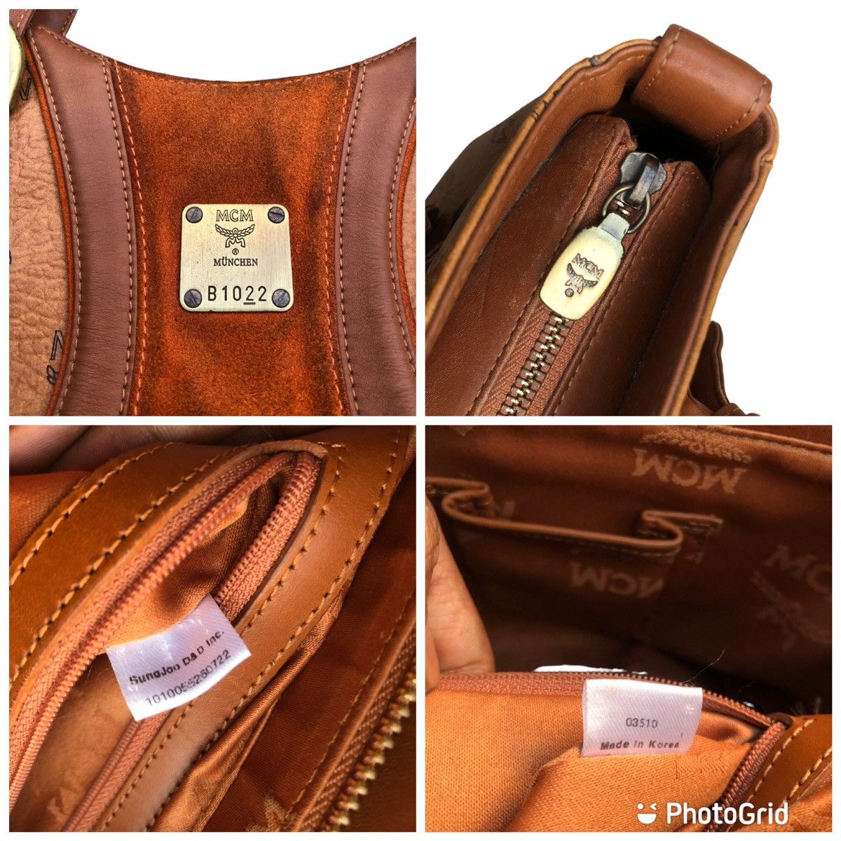 MCM Authentic MCM Visetos Vtg Brown Leather Monogram Tote Bag Size ONE SIZE - 14 Thumbnail