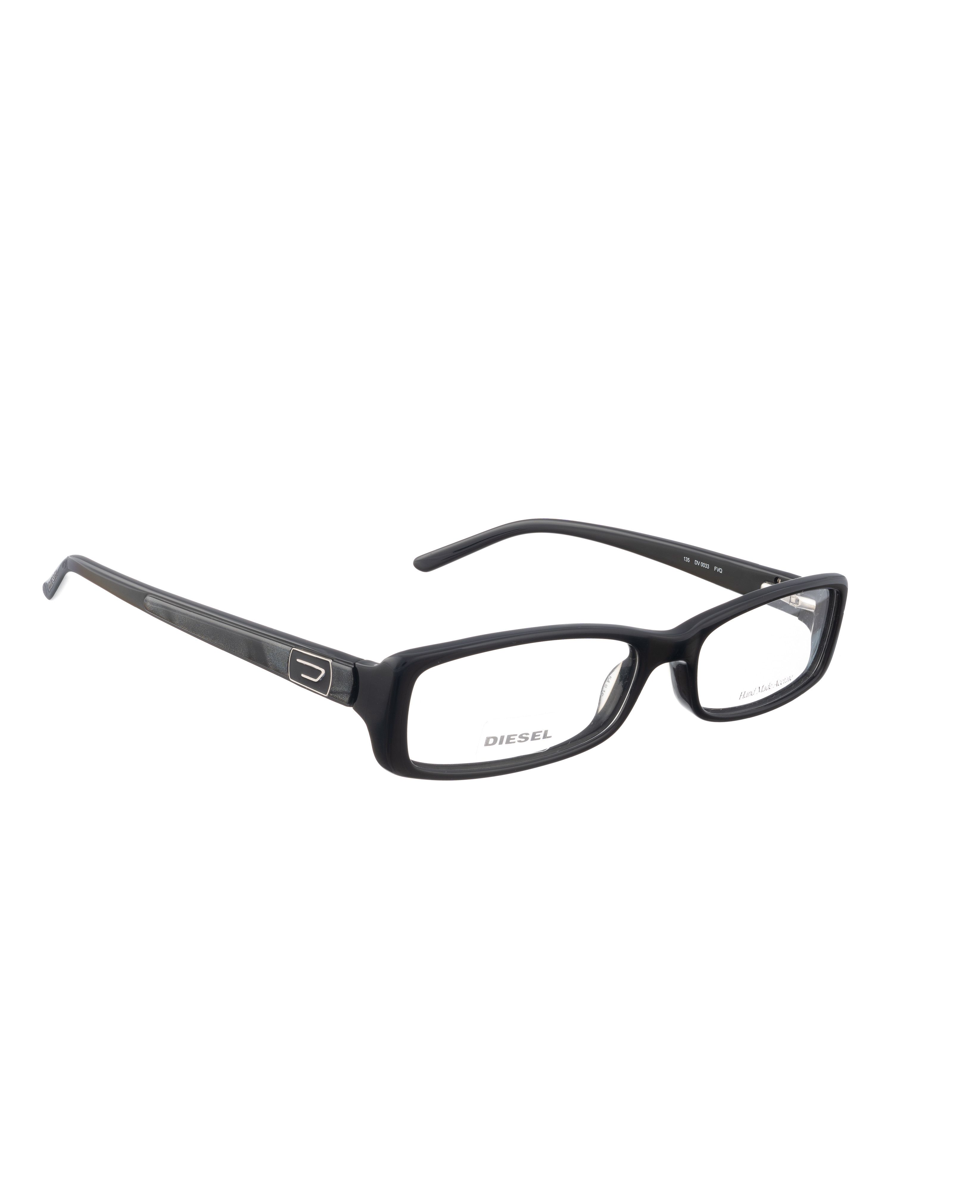 Diesel Diesel 00s Classic Black Plastic Glasses with Dark Details Size ONE SIZE - 2 Thumbnail