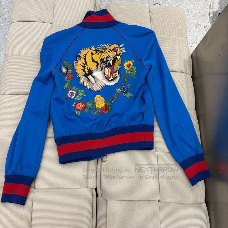 Gucci Gucci Flower tiger head embroidery stand-up collar zipper Size XS / US 0-2 / IT 36-38 - 2 Thumbnail
