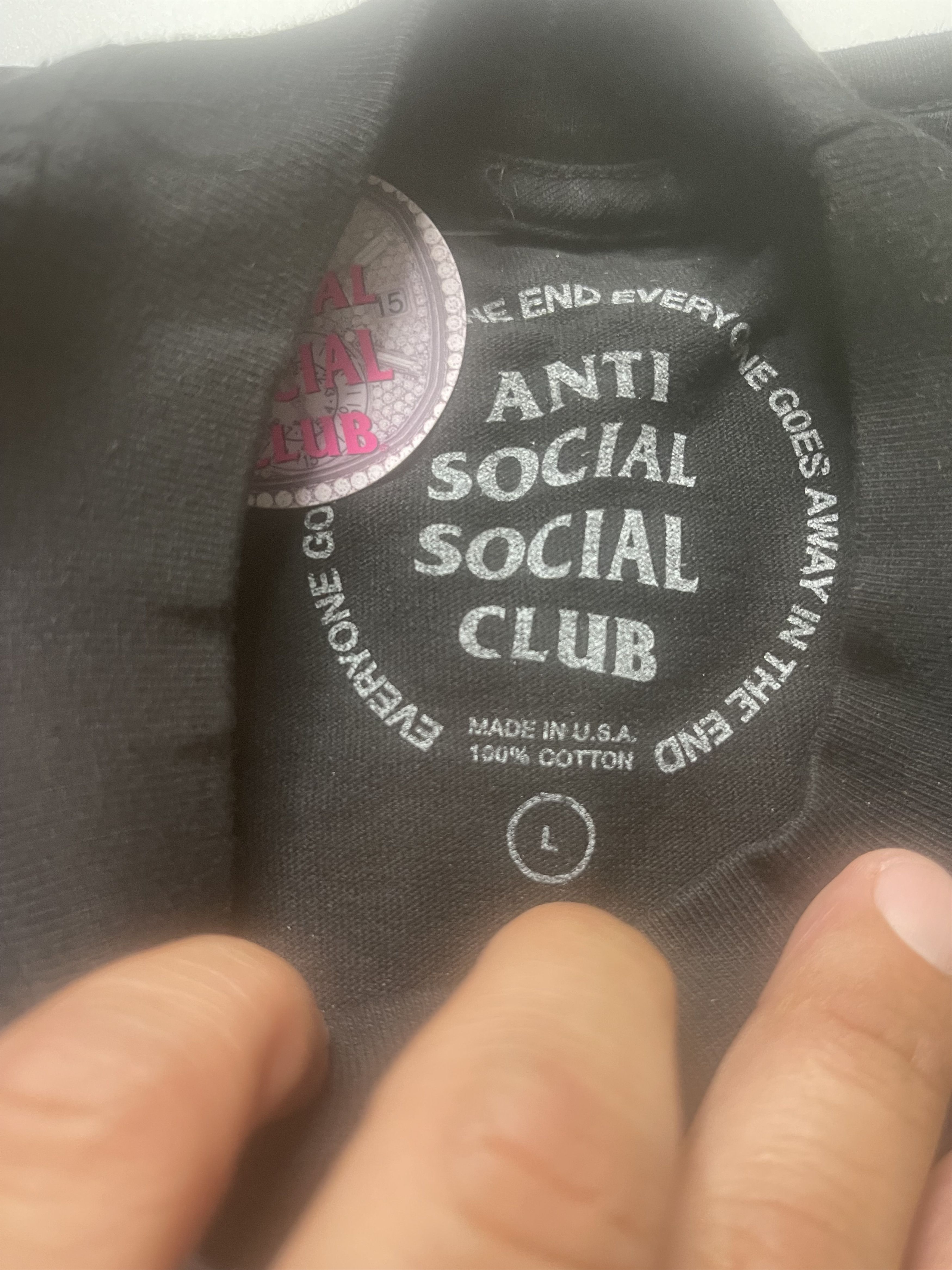 Anti Social Social Club Anti Social Social Club Ornamental ЗМ Tee Black Size L Size US L / EU 52-54 / 3 - 3 Thumbnail