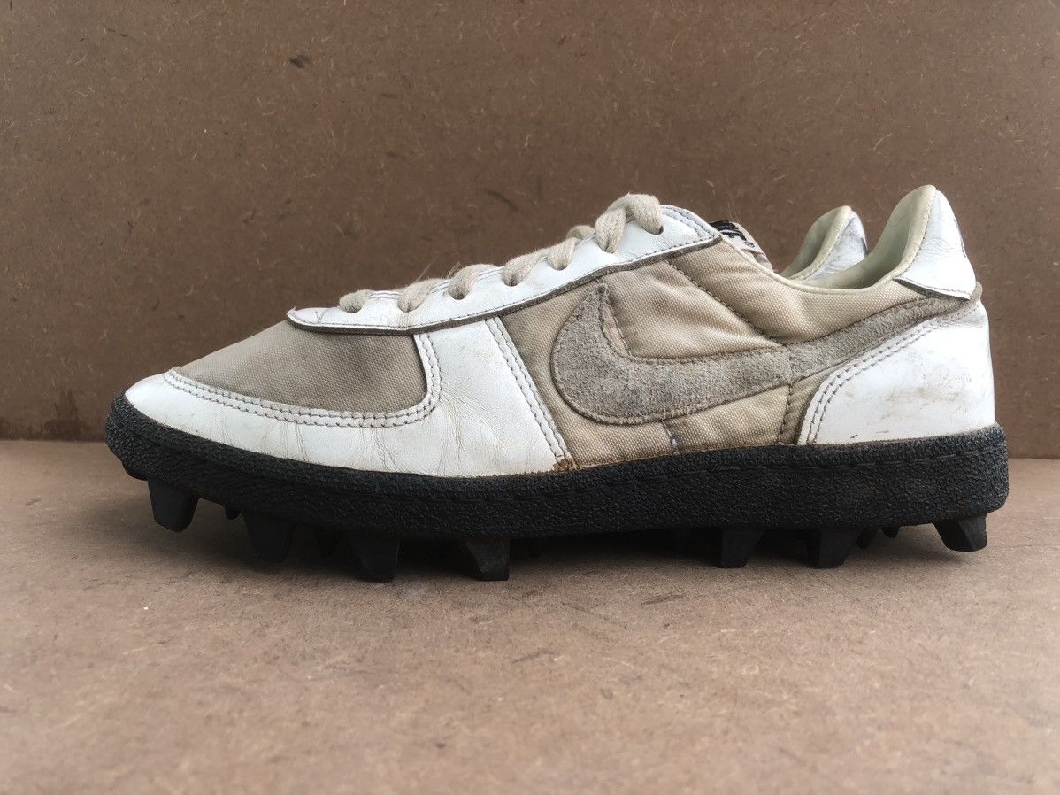 Nike × Vintage Vtg 1983 Nike White Leather Sneakers Size 9.5 Made In Korea Size US 9.5 / IT 39.5 - 4 Thumbnail