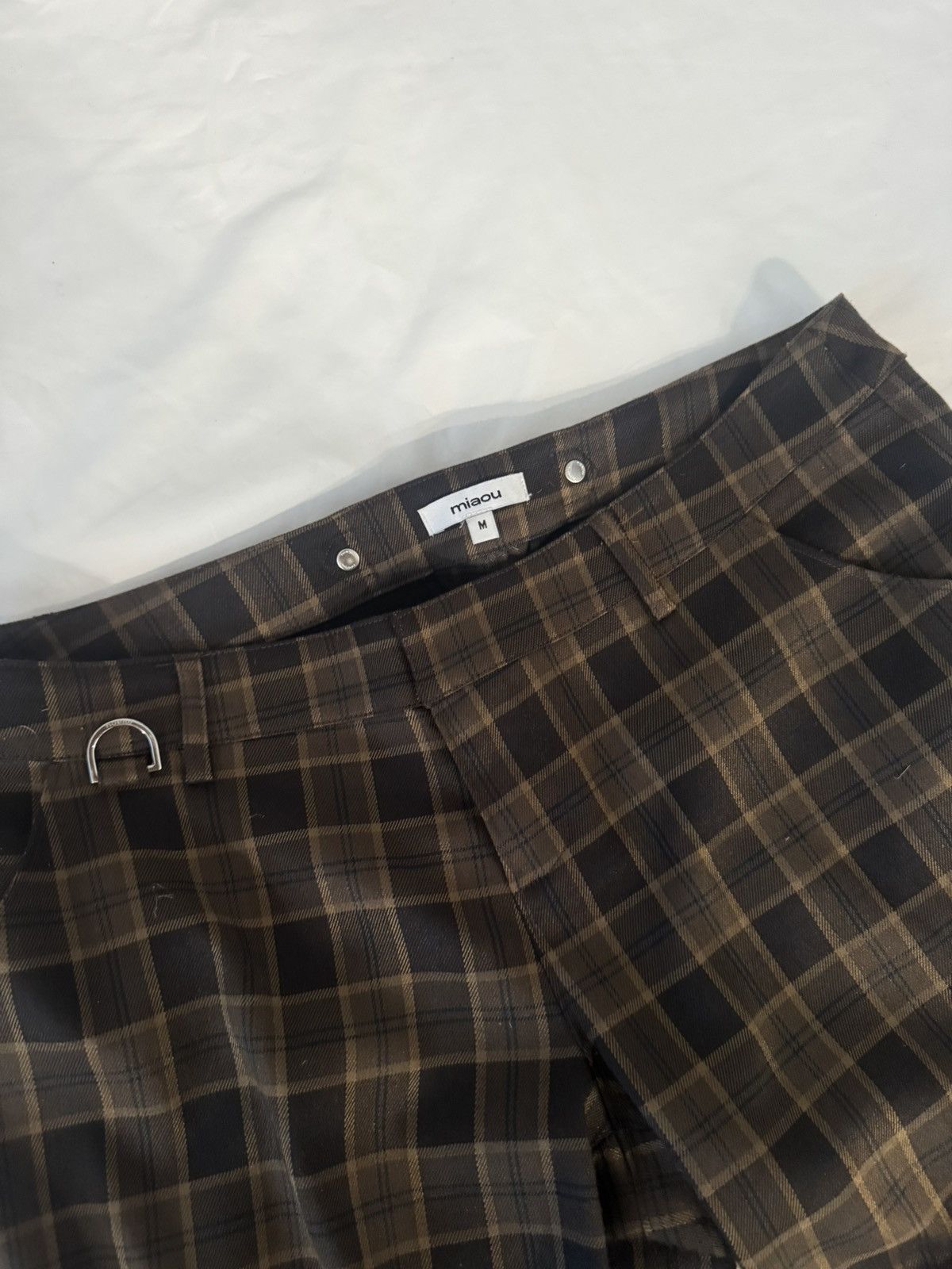 Miaou Plaid low rise trouser Size 30" / US 8 / IT 44 - 1 Thumbnail