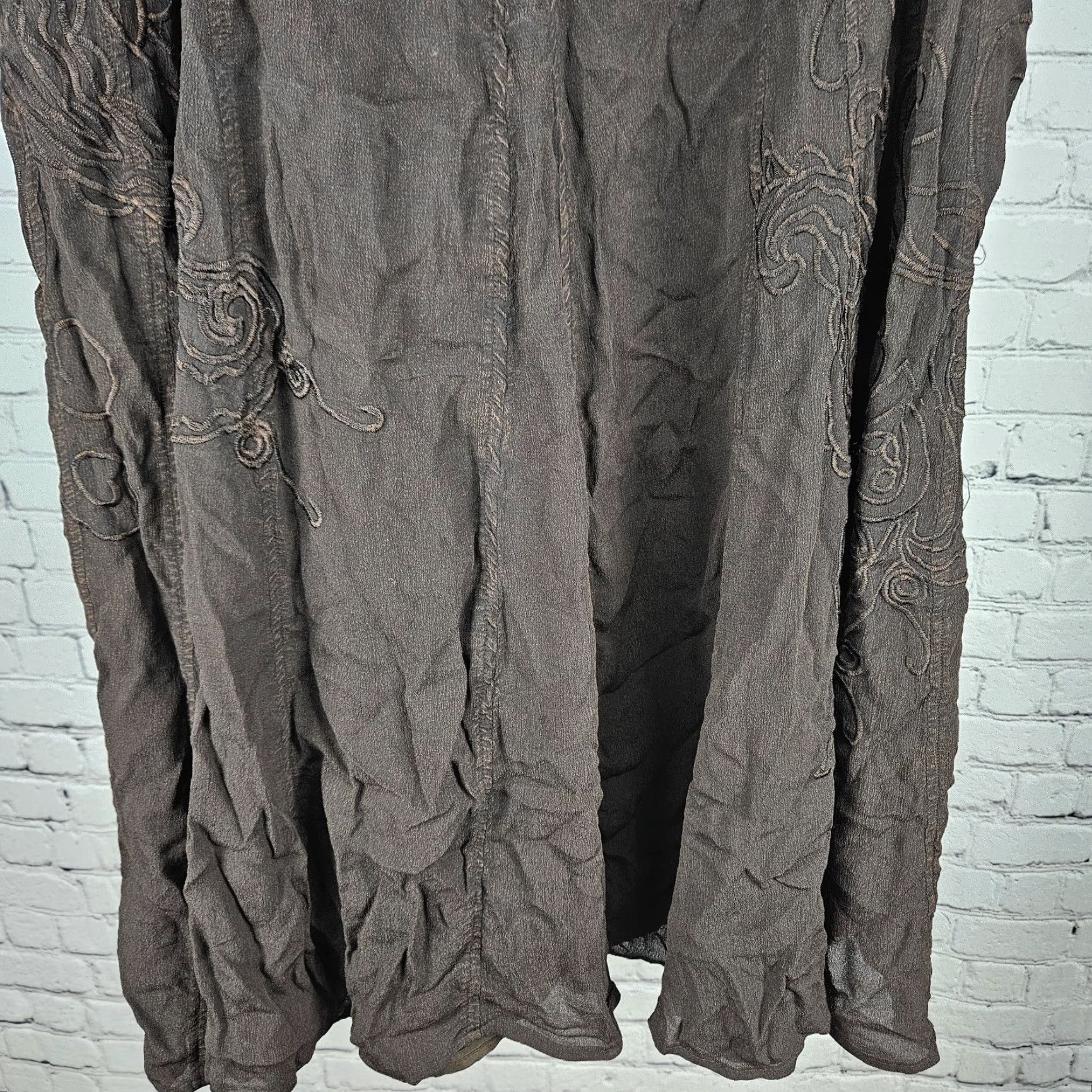 Coldwater Creek Coldwater Creek Paisley Embroidered Lined Midi Skirt Brown M (10-12) Women Adult Regular Size Medium Size 32" / US 10 / IT 46 - 7 Thumbnail