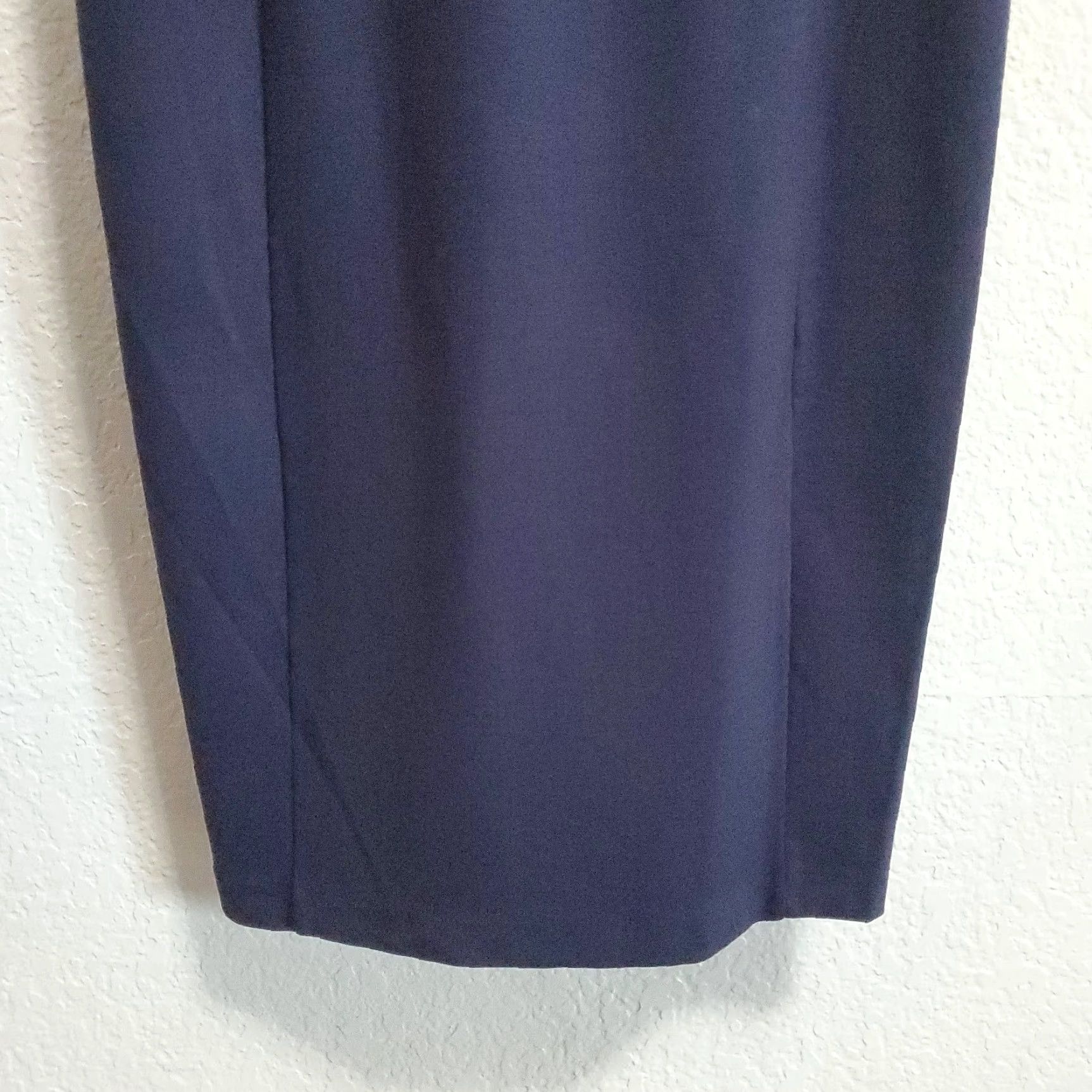 Ralph Lauren Lauren Ralph Lauren Dress Women M Navy Sleeveless Leather Trim Old Money FLAW Size M / US 6-8 / IT 42-44 - 6 Thumbnail