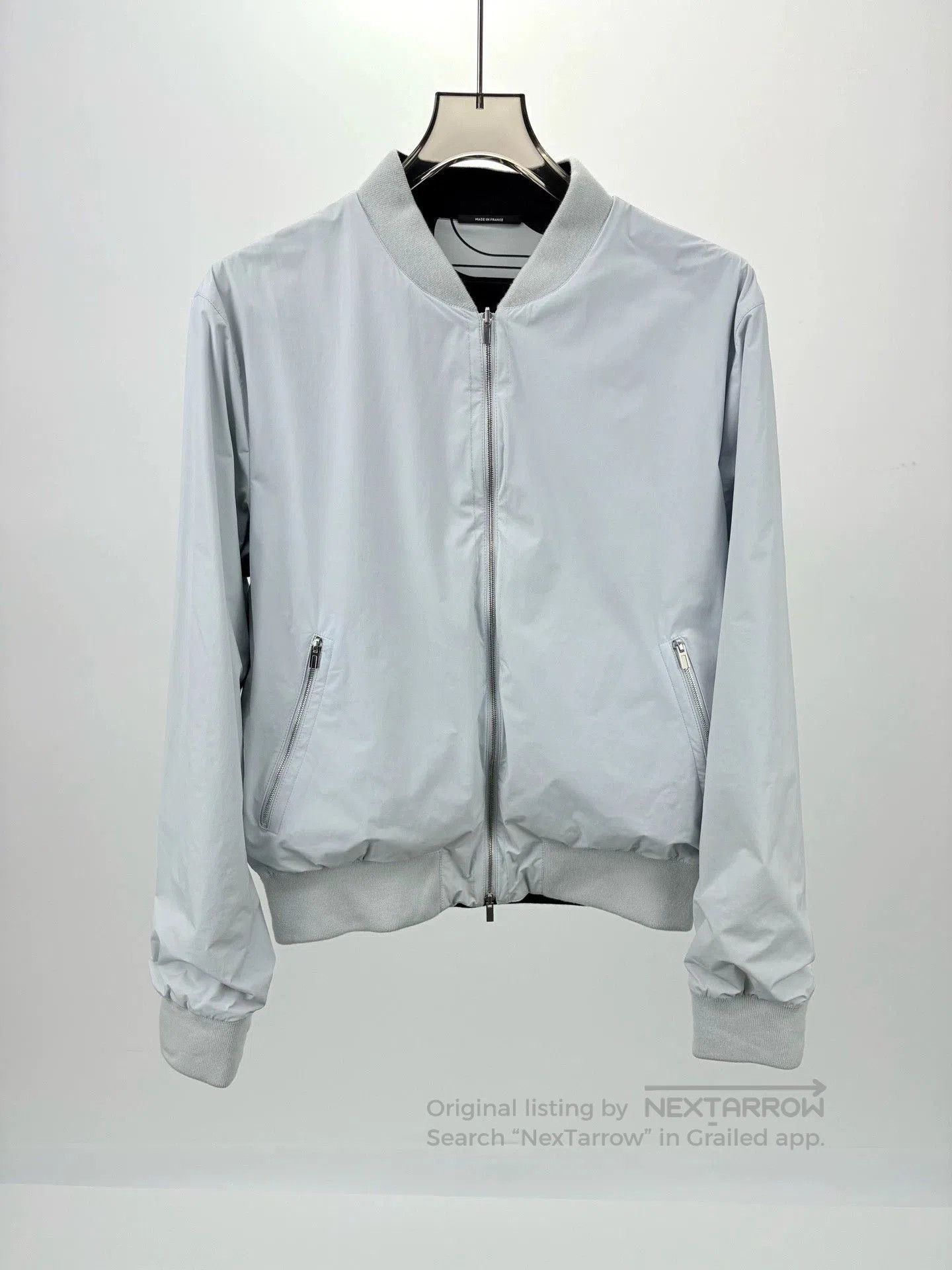 Hermes HERMES Gray Reversible Jacket Coat. Size US L / EU 52-54 / 3 - 1 Thumbnail