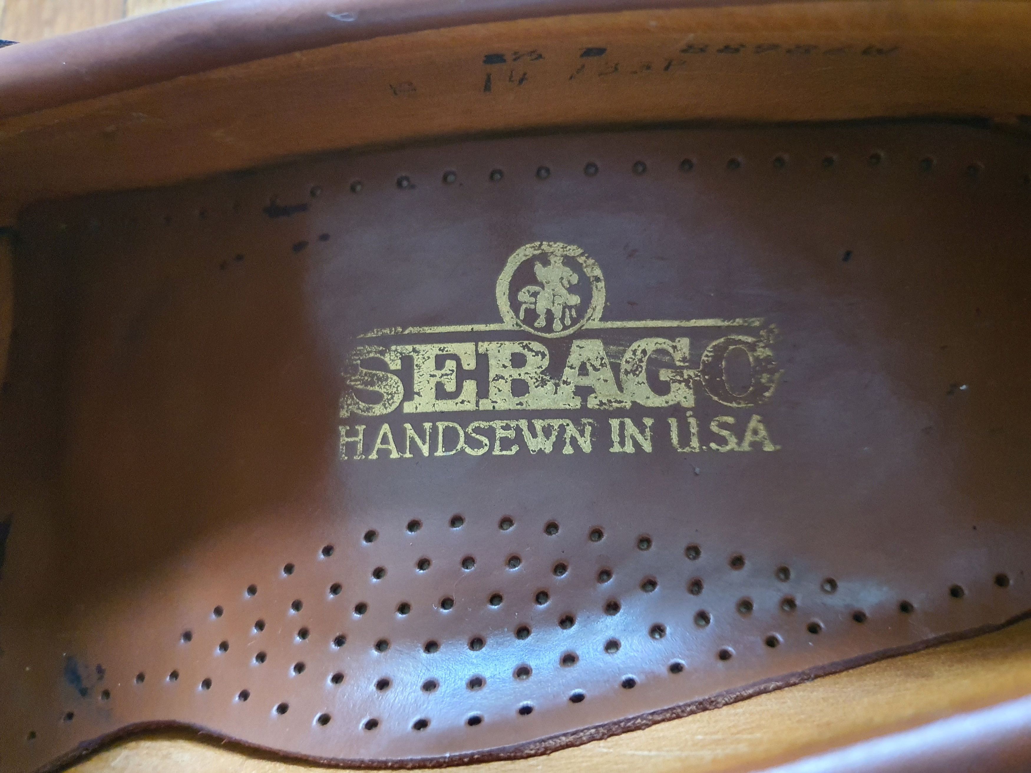 Sebago ''CLASSIC DAN'' Moccasins Penny Loafers - Sz US 8.5, EU 42 Size US 8.5 / EU 41-42 - 3 Thumbnail