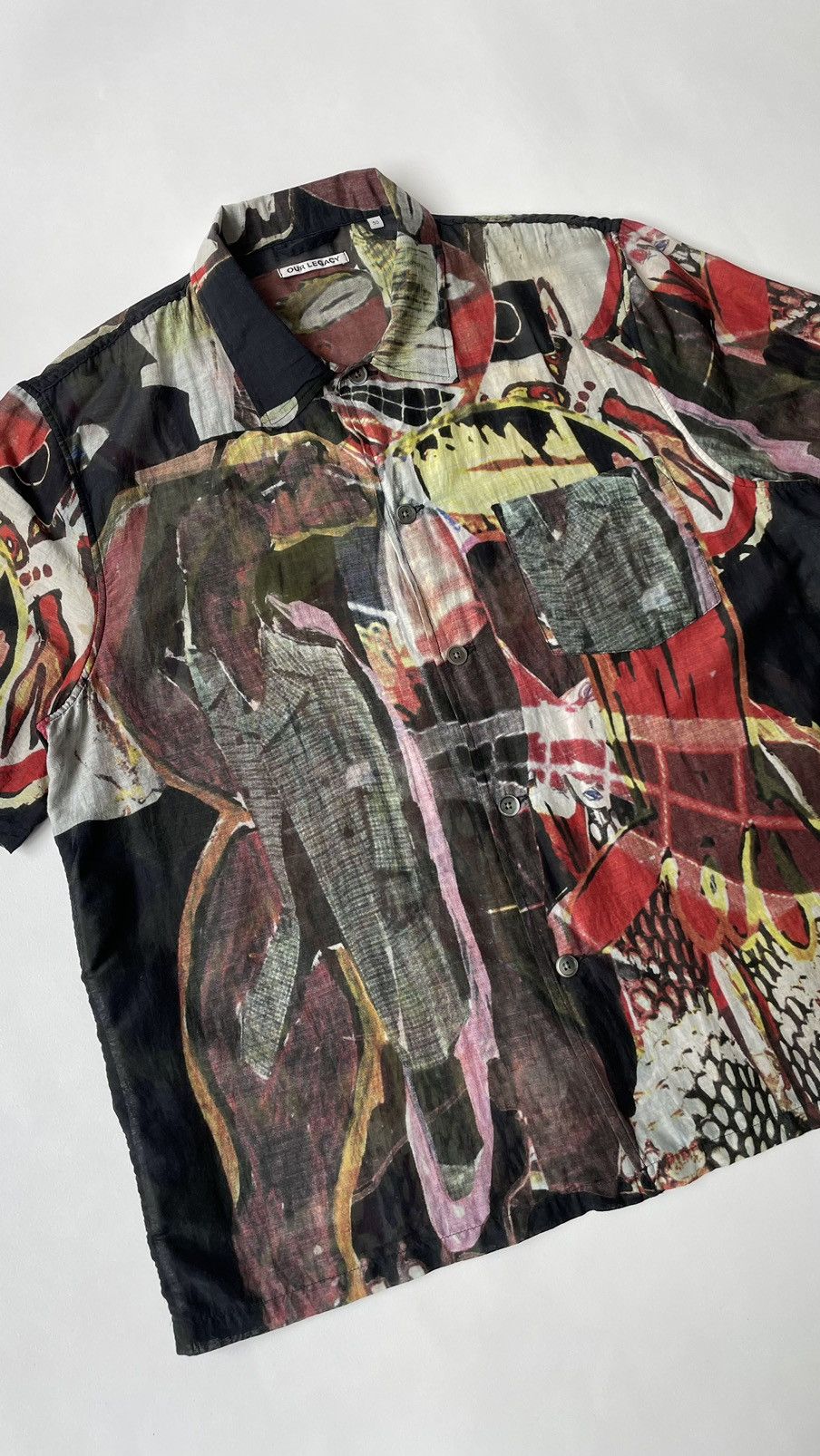 Our Legacy ‘Peace Crowd’ Print Box Shirt Size US M / EU 48-50 / 2 - 5 Thumbnail