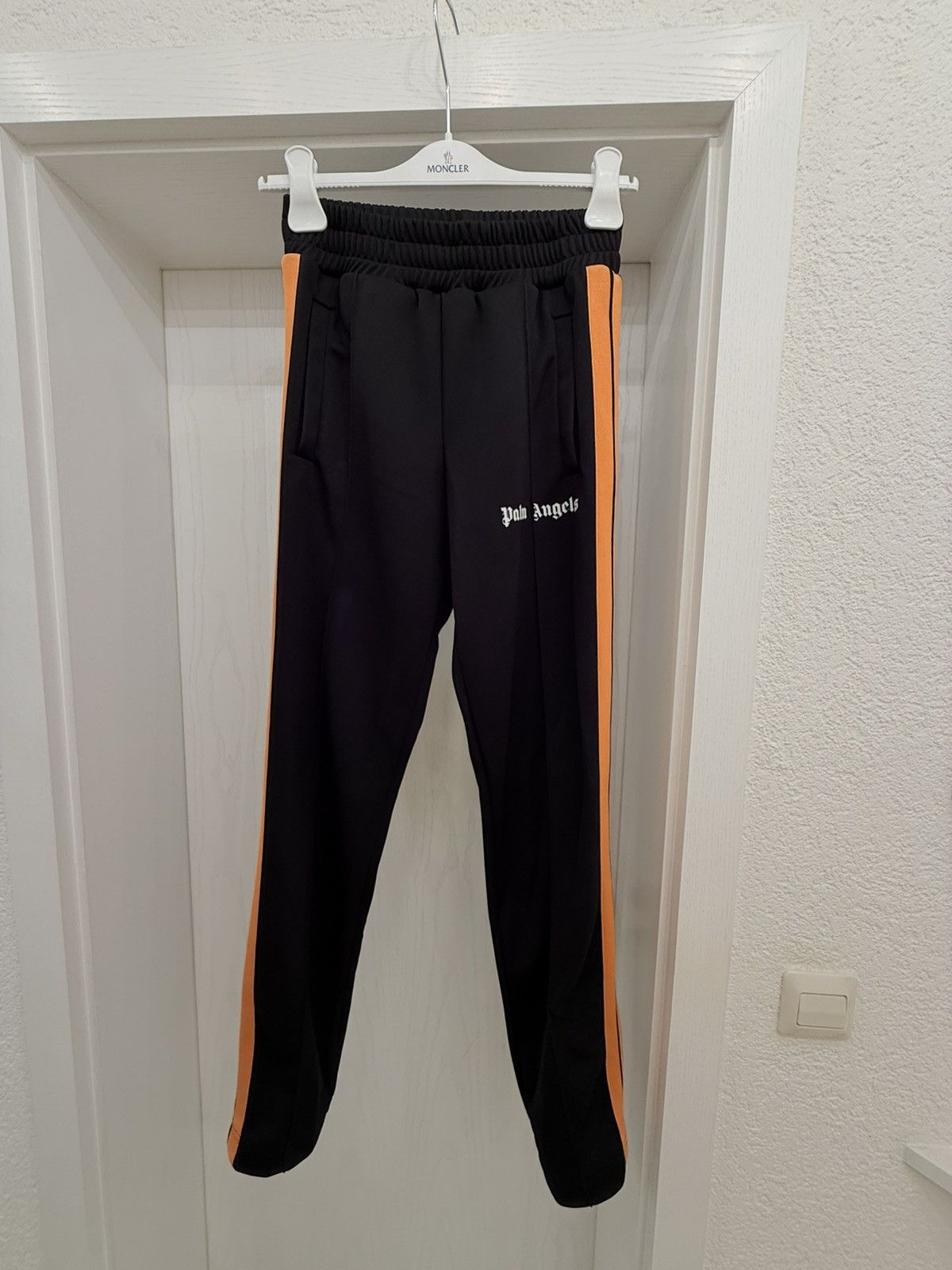 Palm Angels Palm Angels x Breuninger Logo Track Pants Black Orange S Size US 30 / EU 46 - 1 Thumbnail