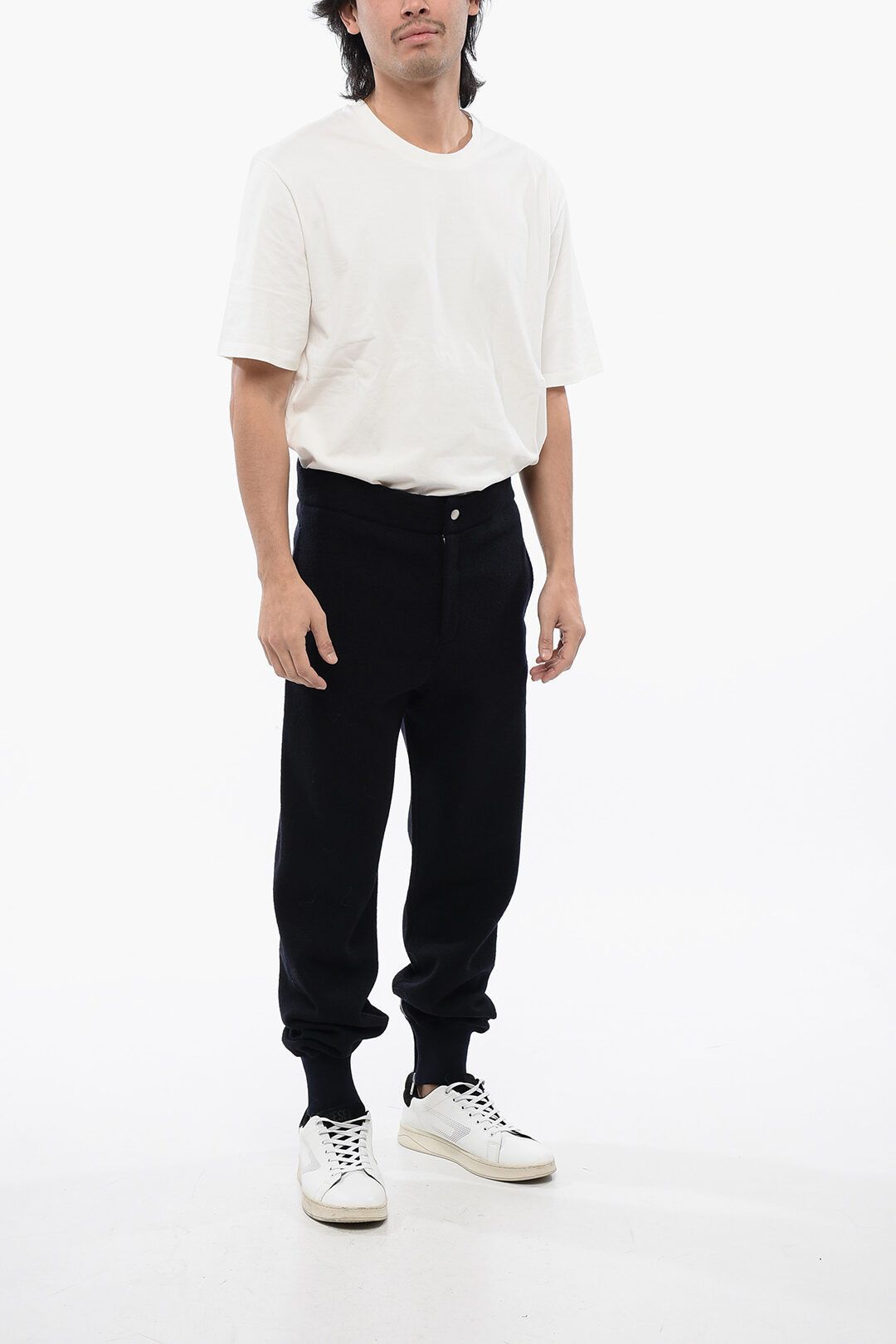 Jil Sander og1mm0625 Wool Pant in Navy Blue Size US 32 / EU 48 - 4 Thumbnail