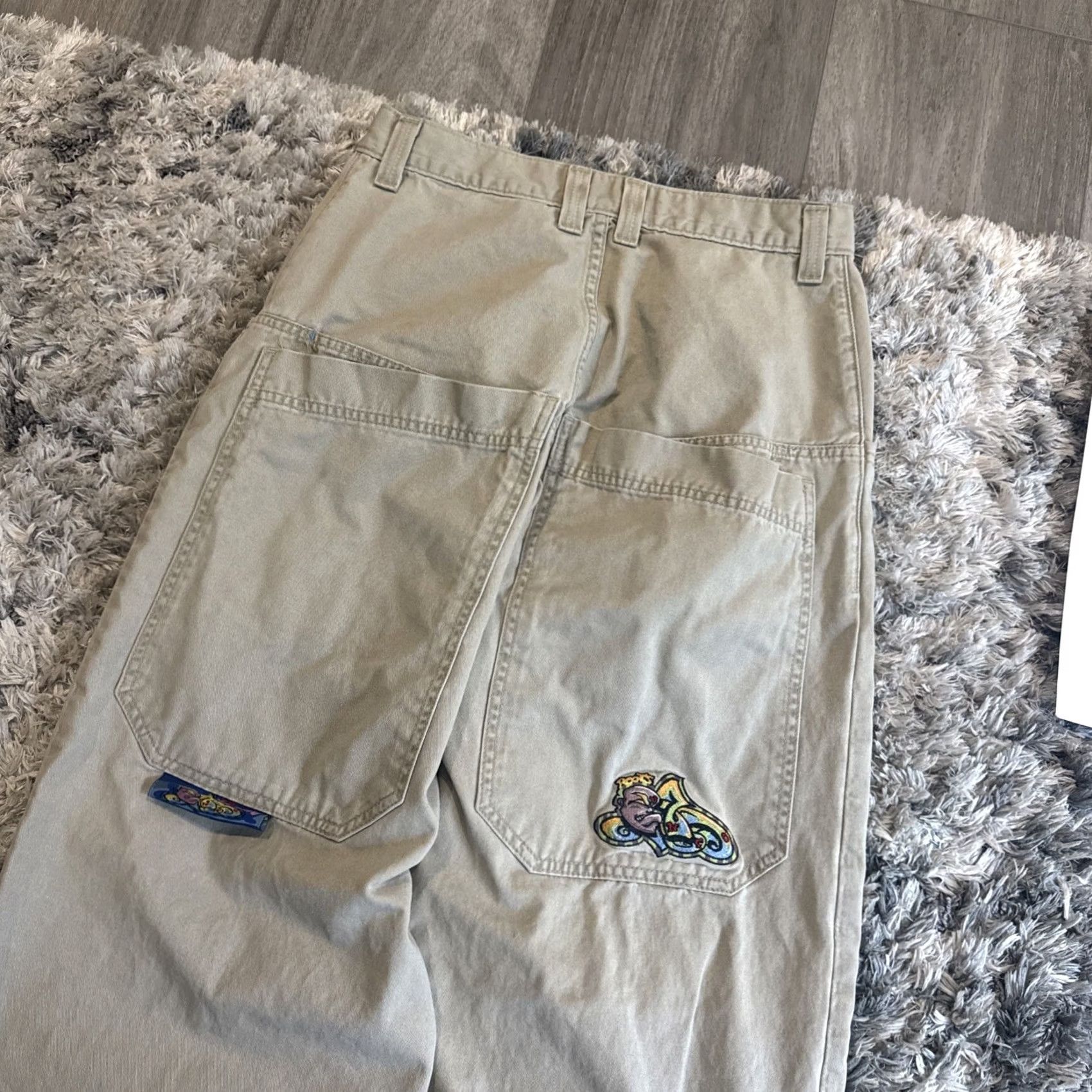 JNCO VINTAGE JNCO Pants Khaki 90s Embroidered Mens Size 32x30 HTF Size US 32 / EU 48 - 3 Thumbnail