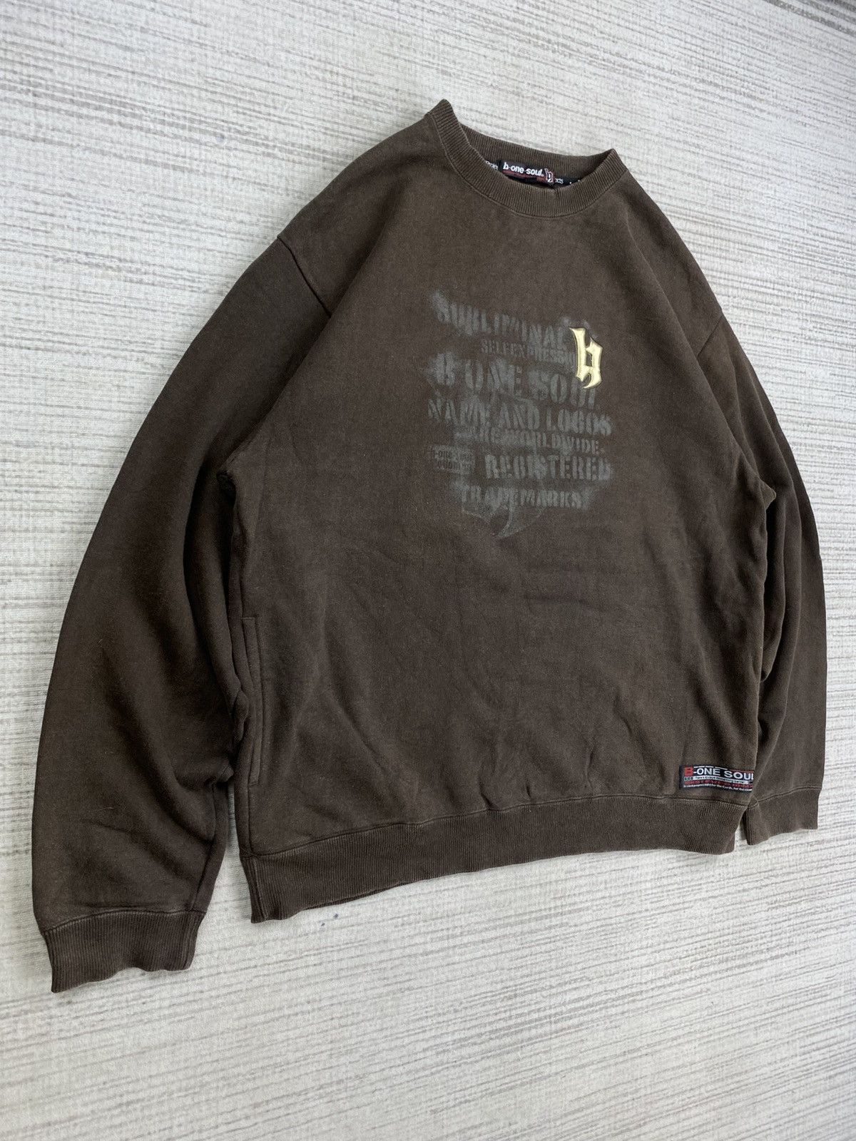 Hysteric Glamour × Vintage Vintage B One Soul Dark Brown Sweatshirt Size US XL / EU 56 / 4 - 3 Thumbnail