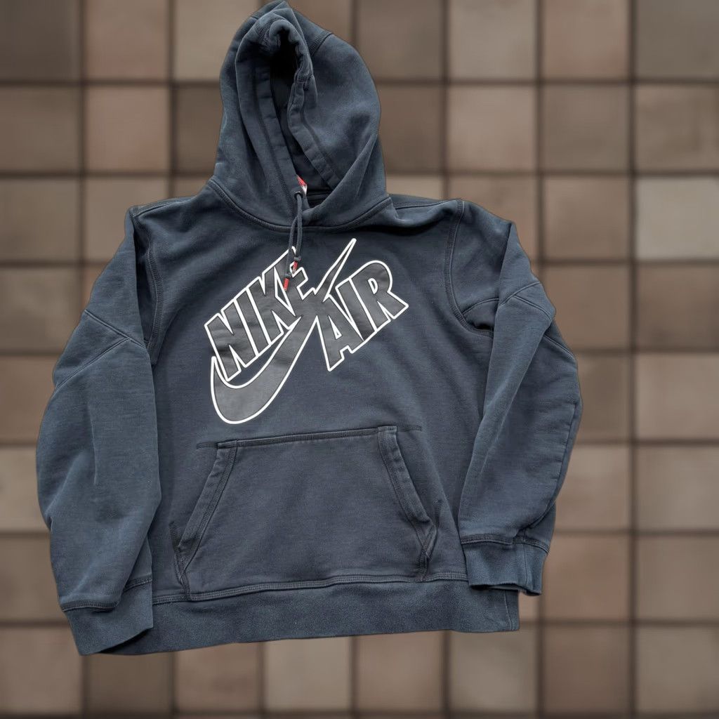 Nike Nike Air Hoodie Mens L Black Pullover Sweatshirt Swoosh Graphic Gym Workout Size US L / EU 52-54 / 3 - 1 Thumbnail