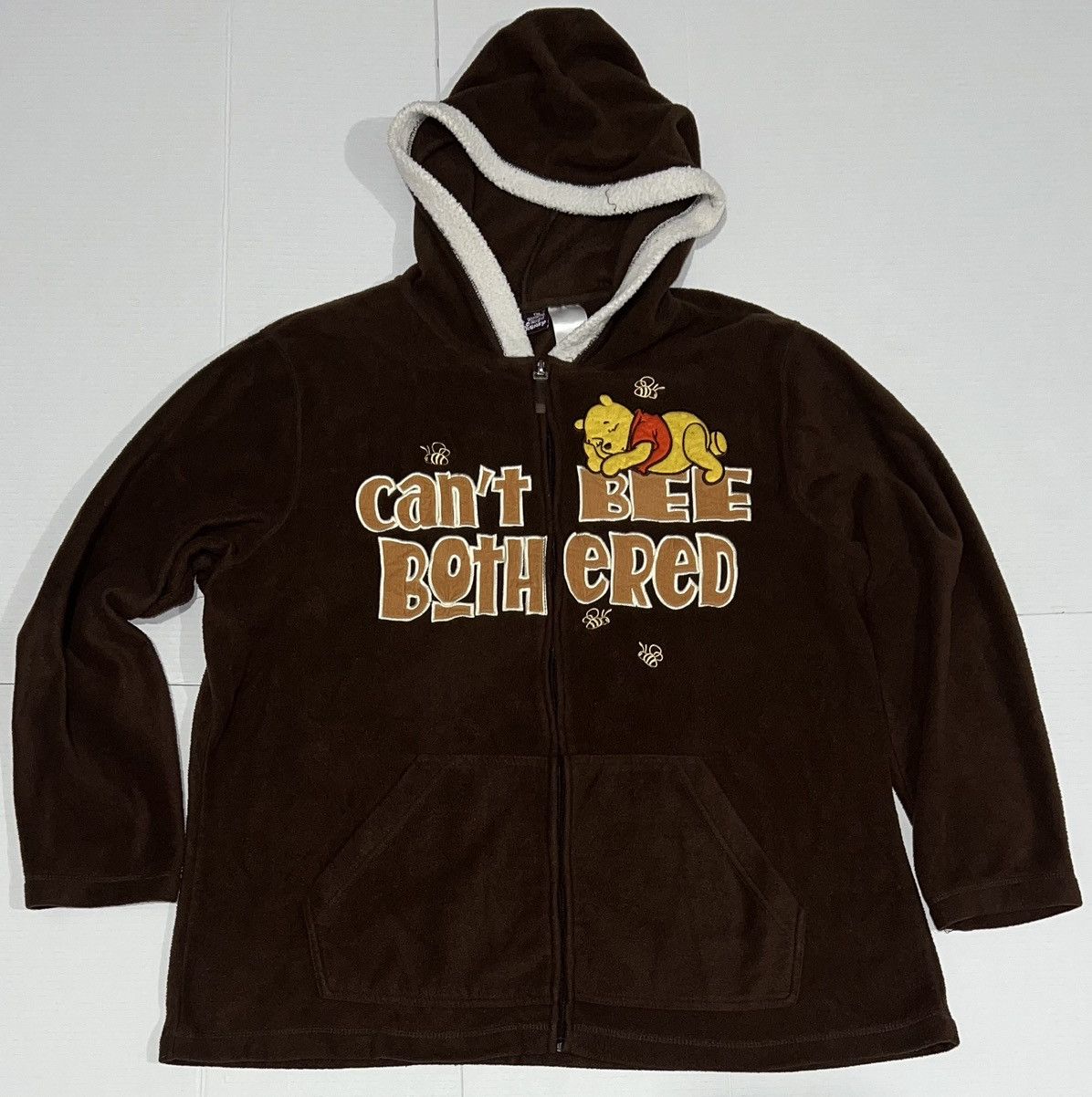 Disney Vintage Winnie The Pooh Zip Up Fleece Sweater Disney 3w 3Xl Size 3XL / US 20-22 - 1 Thumbnail
