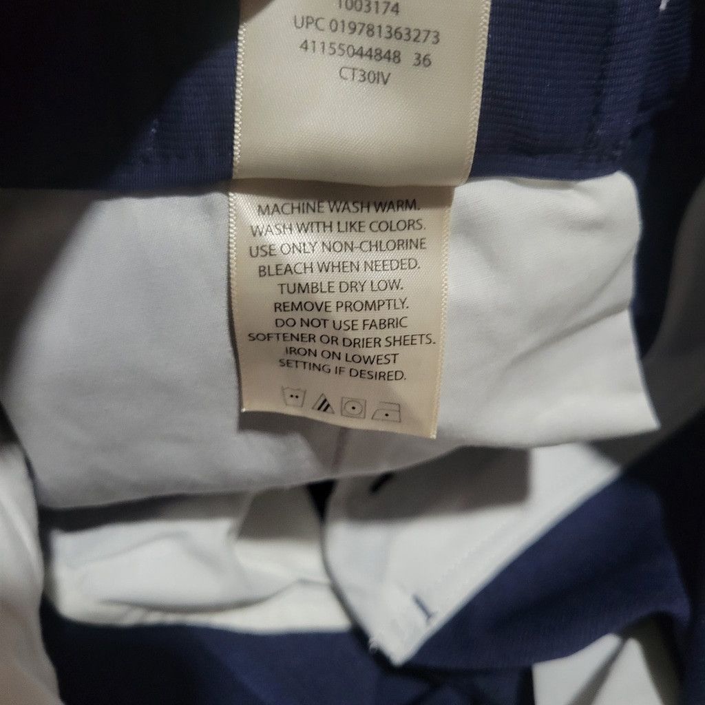 Haggar Haggar Performance Cool 18° 36 Blue Flat Front NWT $44 Size US 36 / EU 52 - 8 Thumbnail