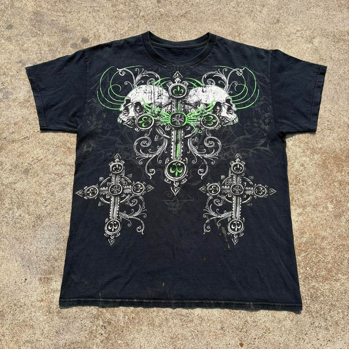 Affliction ❌SOLD❌Affliction Style Skull Cross Big Print Size US L / EU 52-54 / 3 - 1 Thumbnail