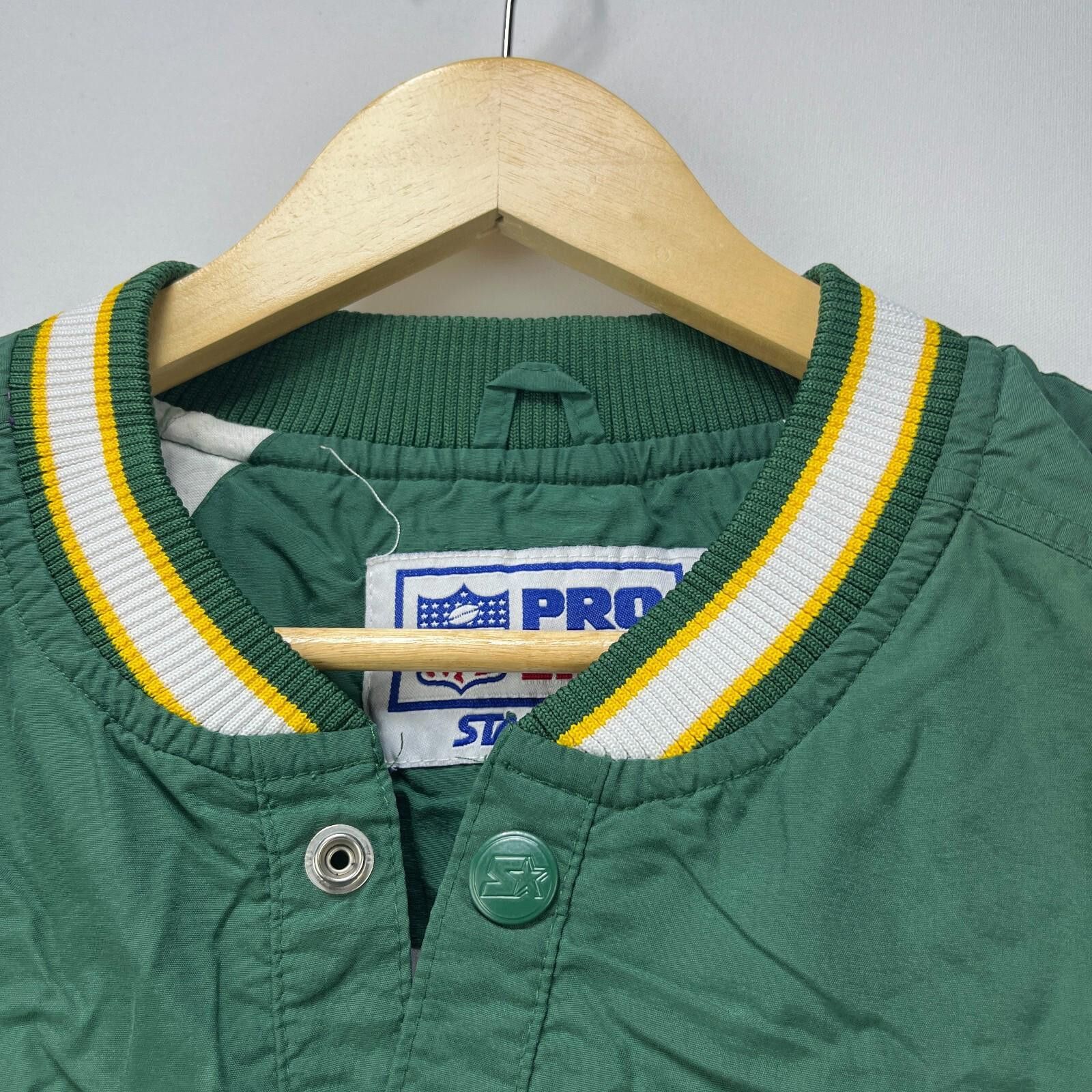 Starter Vintage 90s Green Bay Packers Starter Pullover Jacket XL NFL Size US XL / EU 56 / 4 - 10 Thumbnail