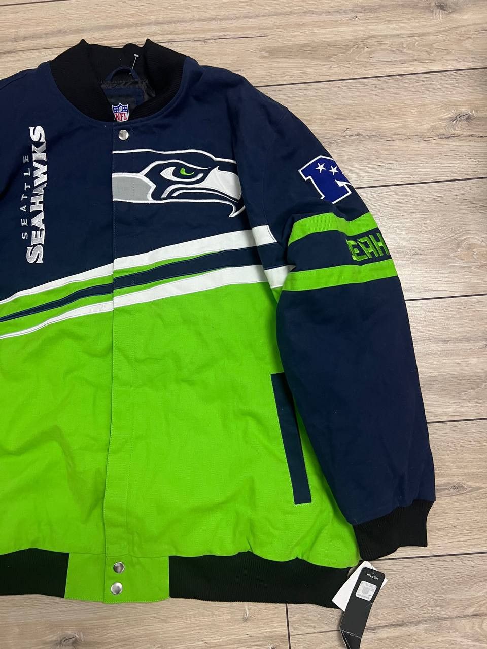 NFL NFL Seattle Seahawks Big Logo Bomber Jacket Insulated 4XL Size US XXL / EU 58 / 5 - 7 Thumbnail