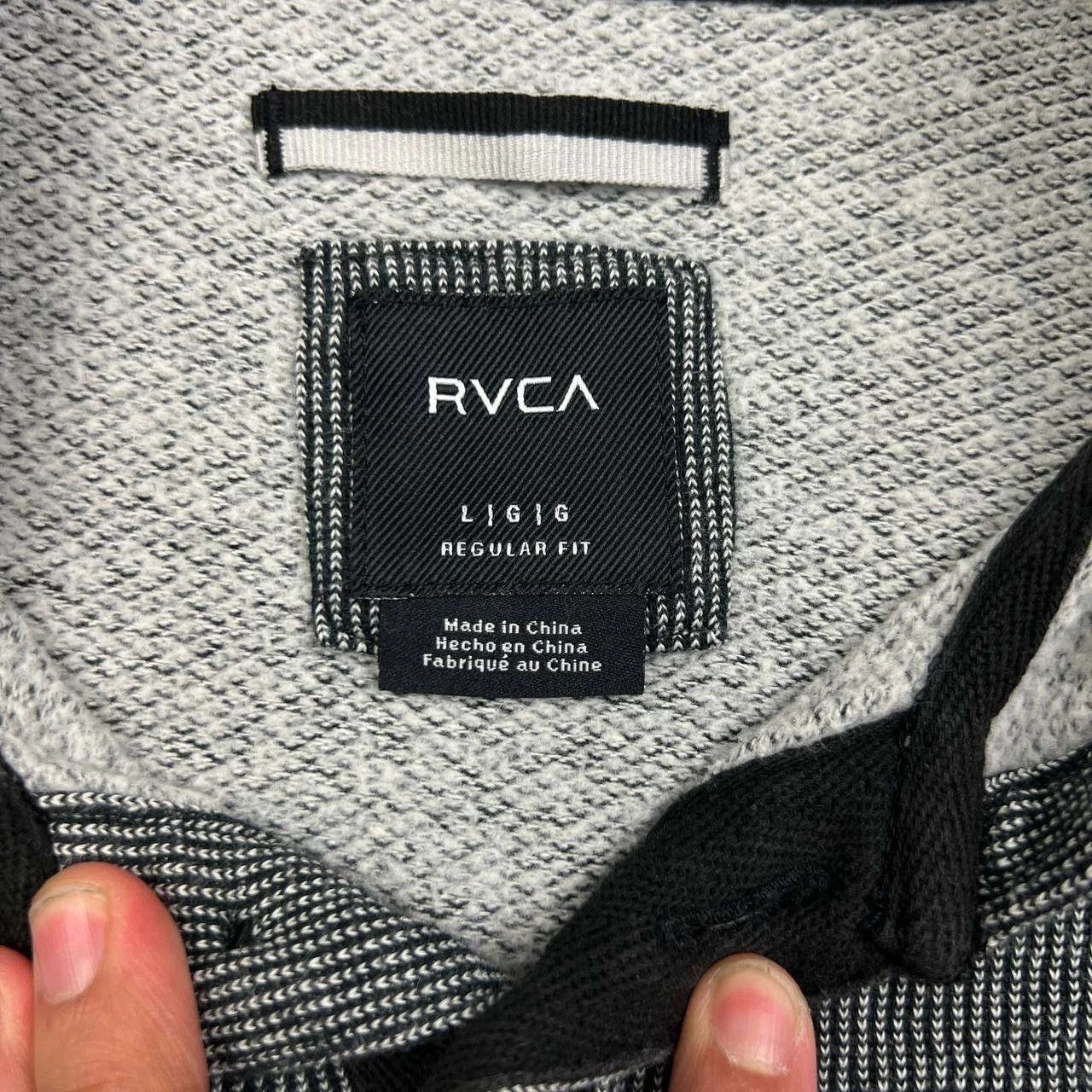 RVCA RVCA Sweatshirt Men Pullover Hooded Drawstring Henley L Size US L / EU 52-54 / 3 - 3 Thumbnail
