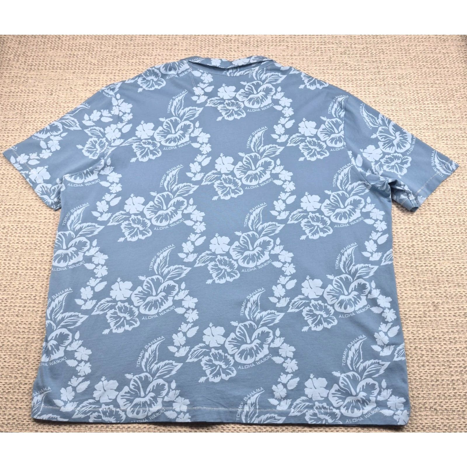 Tommy Bahama Tommy Bahama Relax Shirt Mens 3XL Blue Floral Aloha Waikiki Pima Cotton Polo Size US XXL / EU 58 / 5 - 6 Thumbnail