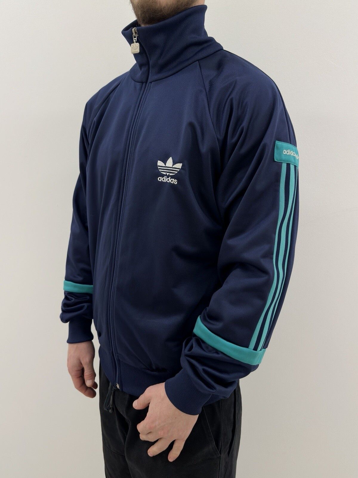 Adidas VINTAGE 1990s ADIDAS TRACK JACKET BLOKE MENS Size US M / EU 48-50 / 2 - 2 Thumbnail