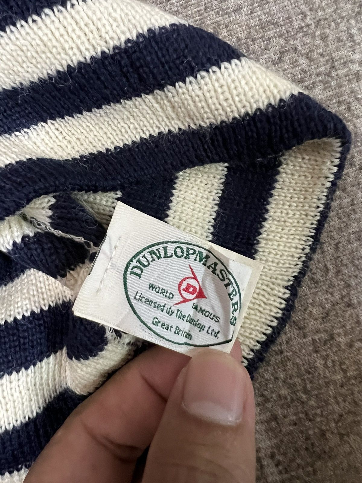 Dunlop × Vintage Vintage Dunlop Striped Design Beanie Hats Size ONE SIZE - 6 Thumbnail