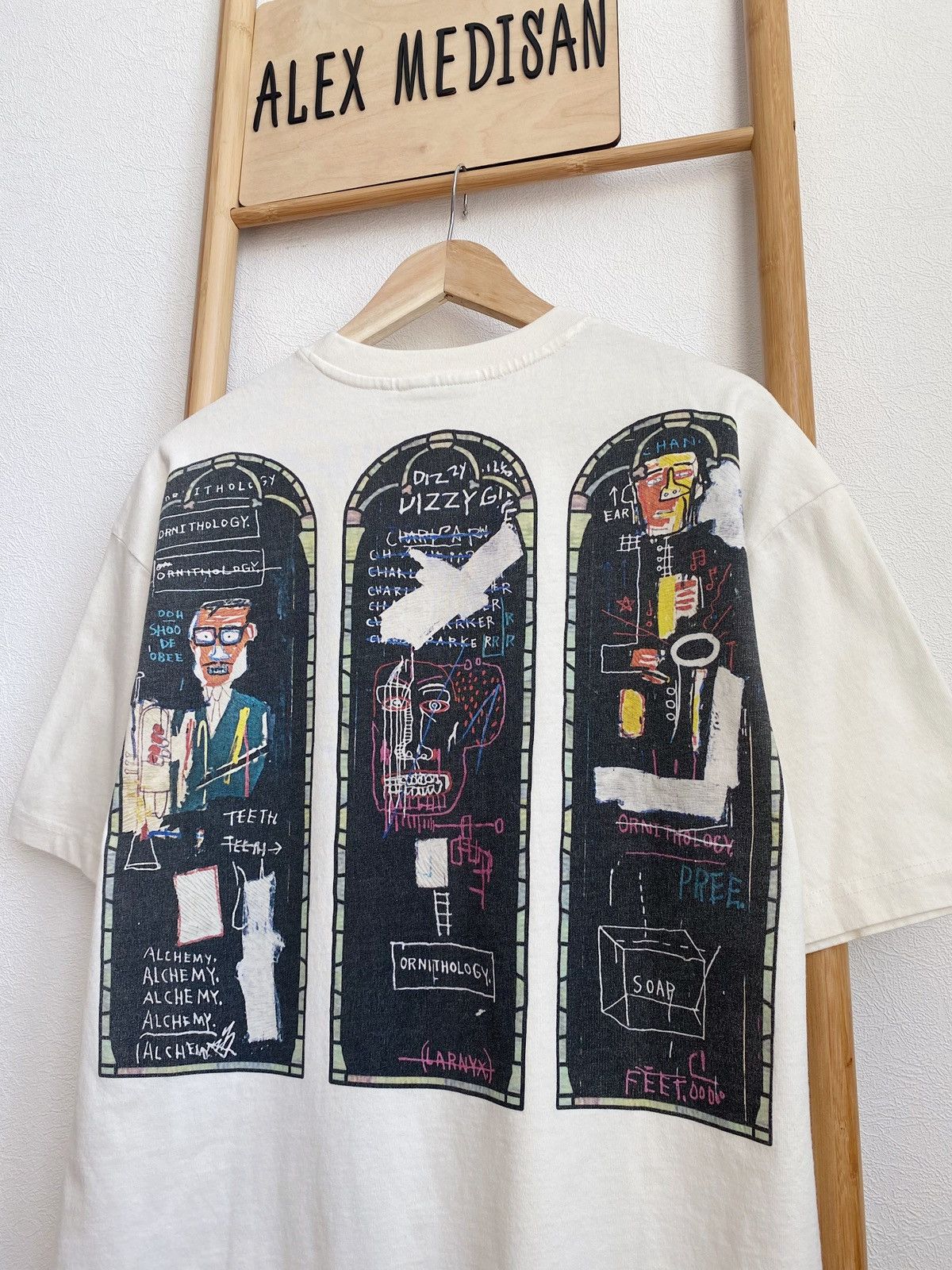 H&M × Jean-Michel Basquiat × Who Decides War WHO DECIDES WAR x BASQUIAT x H&M RELAXED FIT COTTON T-SHIRT Size US M / EU 48-50 / 2 - 4 Thumbnail