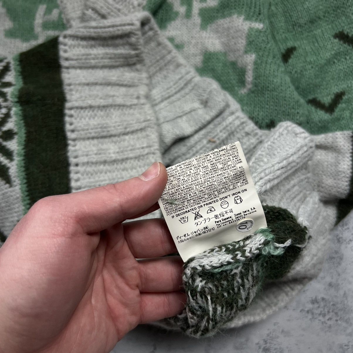 Diesel 00s Diesel Alpaca Wool Vintage Knit Cardigan Sweater Size US L / EU 52-54 / 3 - 10 Thumbnail