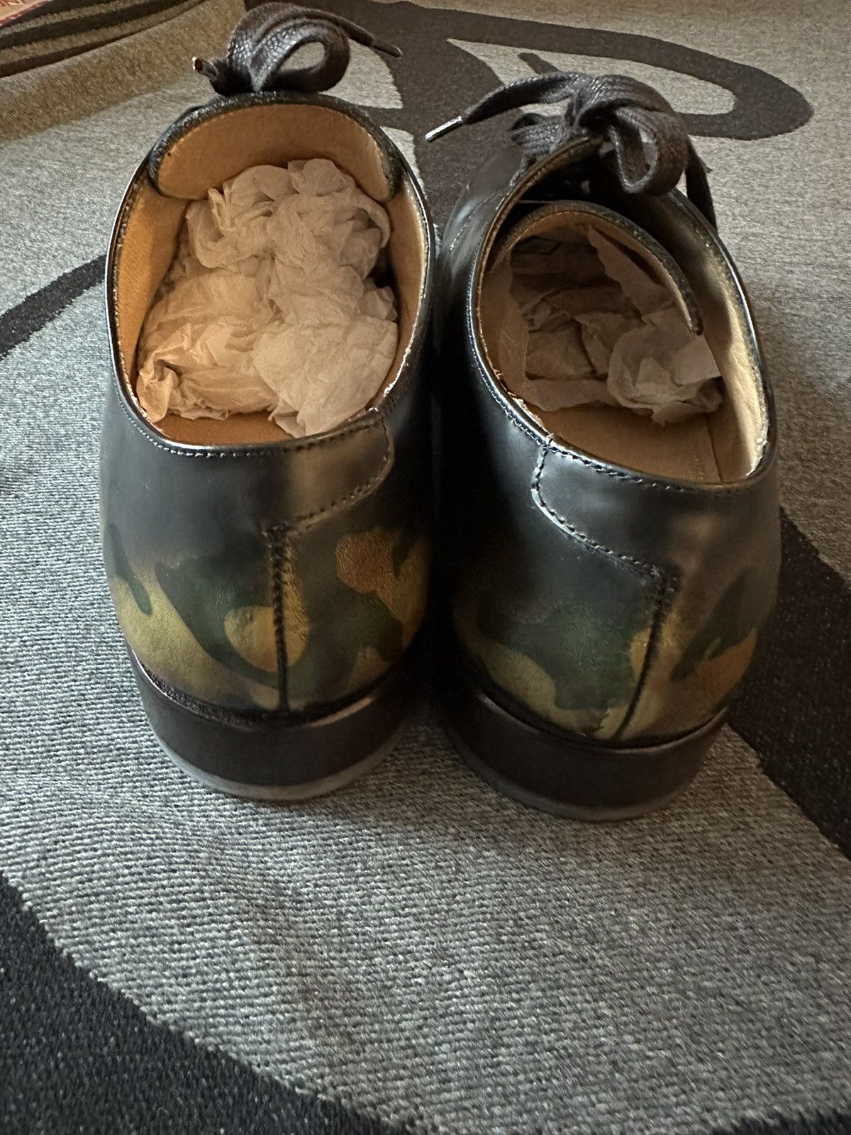 Antonio Maurizi Antonio Maurizi Black/camo Leather Derby shoes size 9 Size US 8 / EU 41 - 7 Thumbnail