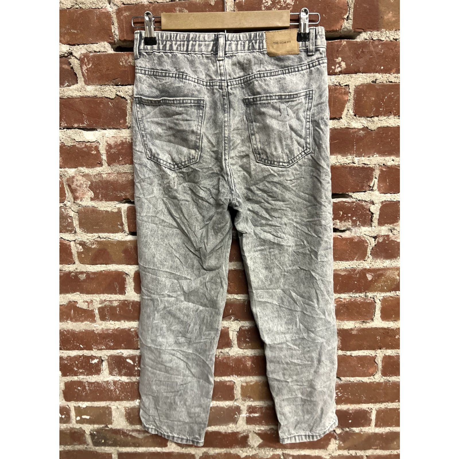 Zara Zara Womens Gray The Mom Fit Denim Jeans Stretch Size 14-14 Womens Jeans Mom Fit Gray Denim Stretch Zara The Mom Fit Size 14-14 Size 36" / US 14 / IT 50 - 3 Thumbnail