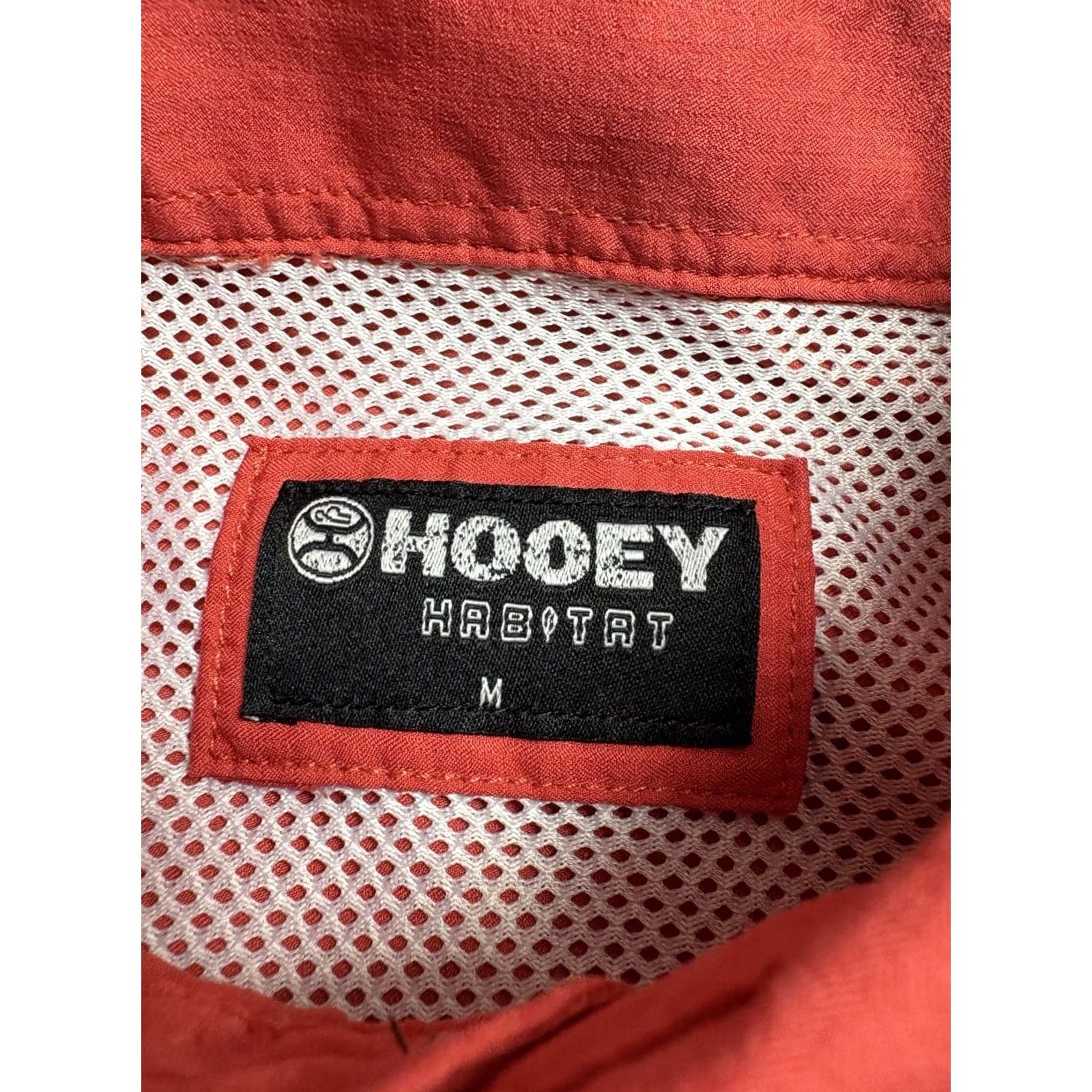 Vintage HOOEY Habitat Pearl Snap Fishing Shirt Mens Medium Vent Western Pink Shirt Size US M / EU 48-50 / 2 - 4 Thumbnail