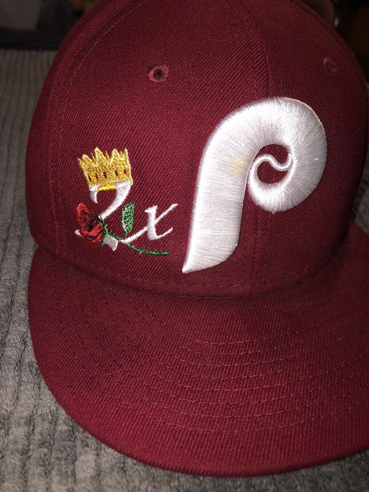 New Era New Era Phillies Crown Champs 59FIFTY Fitted Hat Size 7 1/2 Size ONE SIZE - 2 Thumbnail