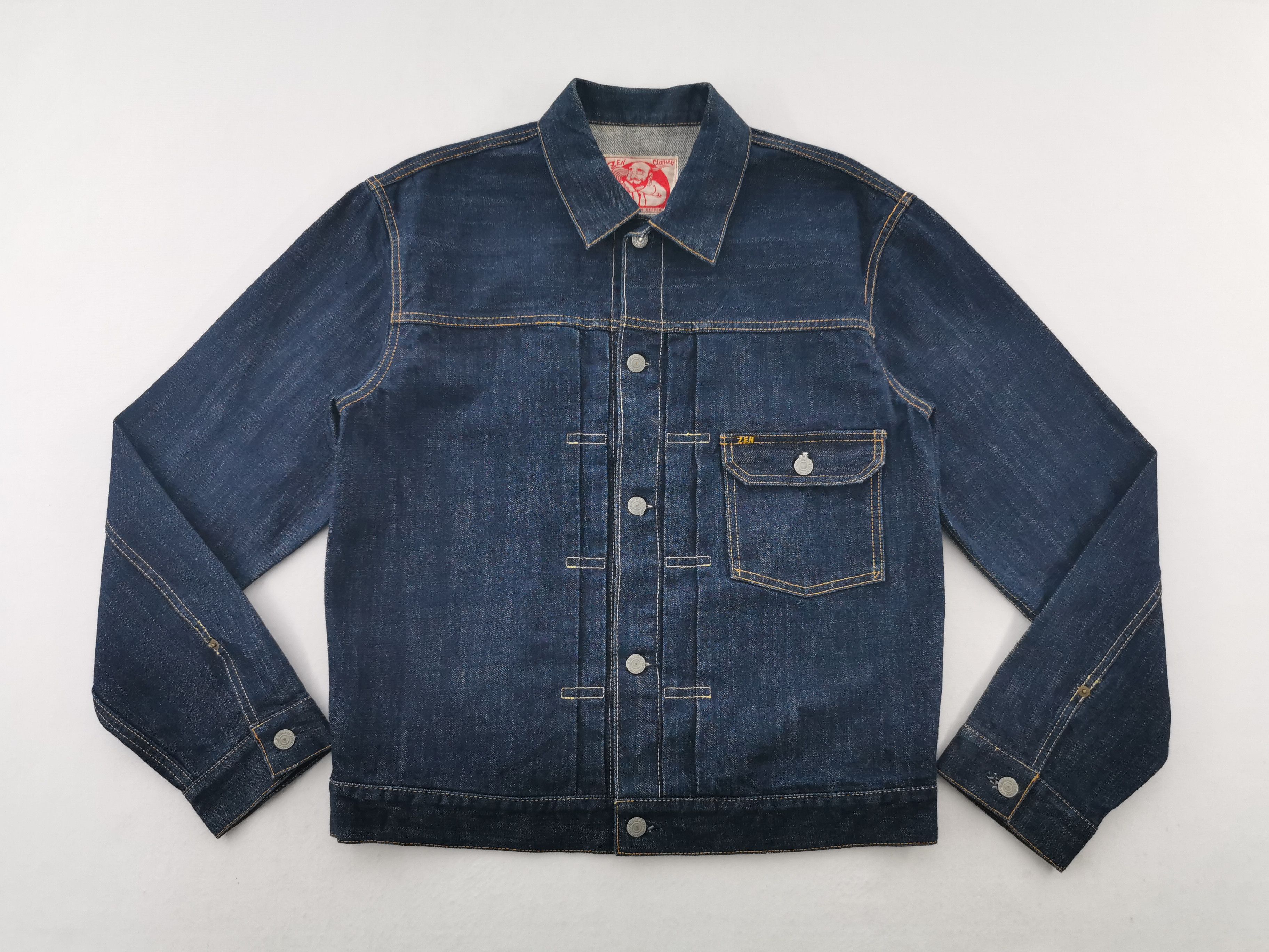 Japanese Brand ZEN Eagle Embroidered Japanese Design Type I Denim Jacket Size US M / EU 48-50 / 2 - 3 Thumbnail